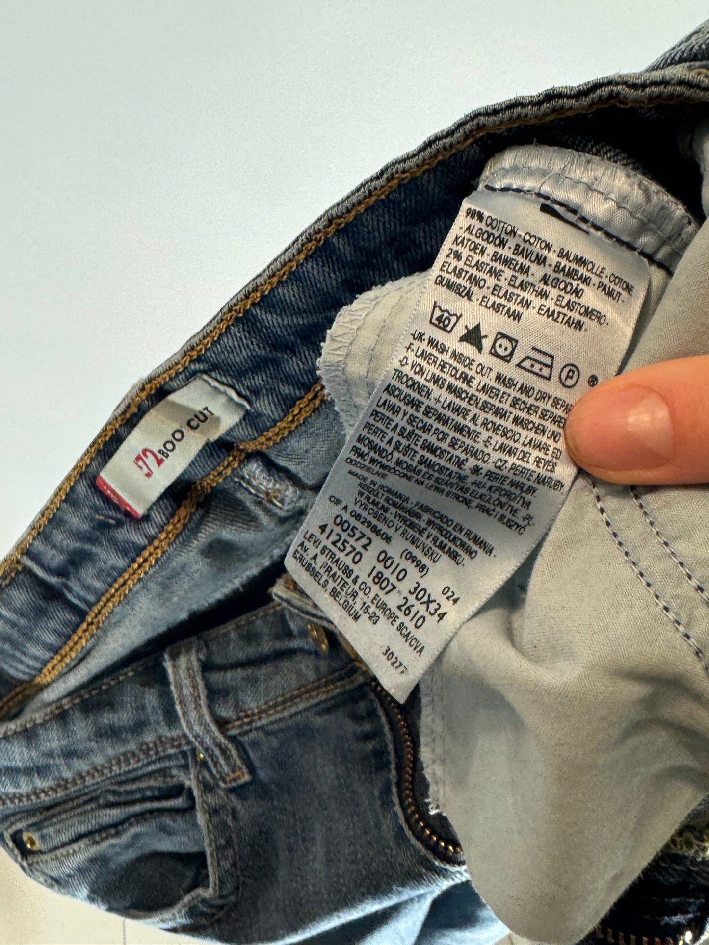 Lågmidjade jeans stl: S