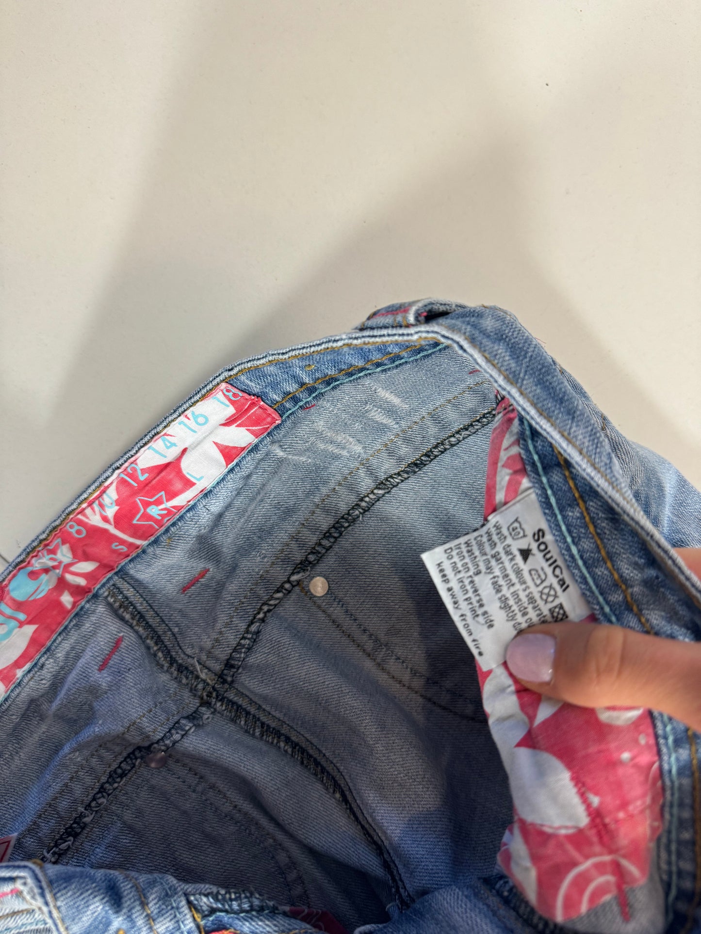 Lågmidjade jeans stl: S