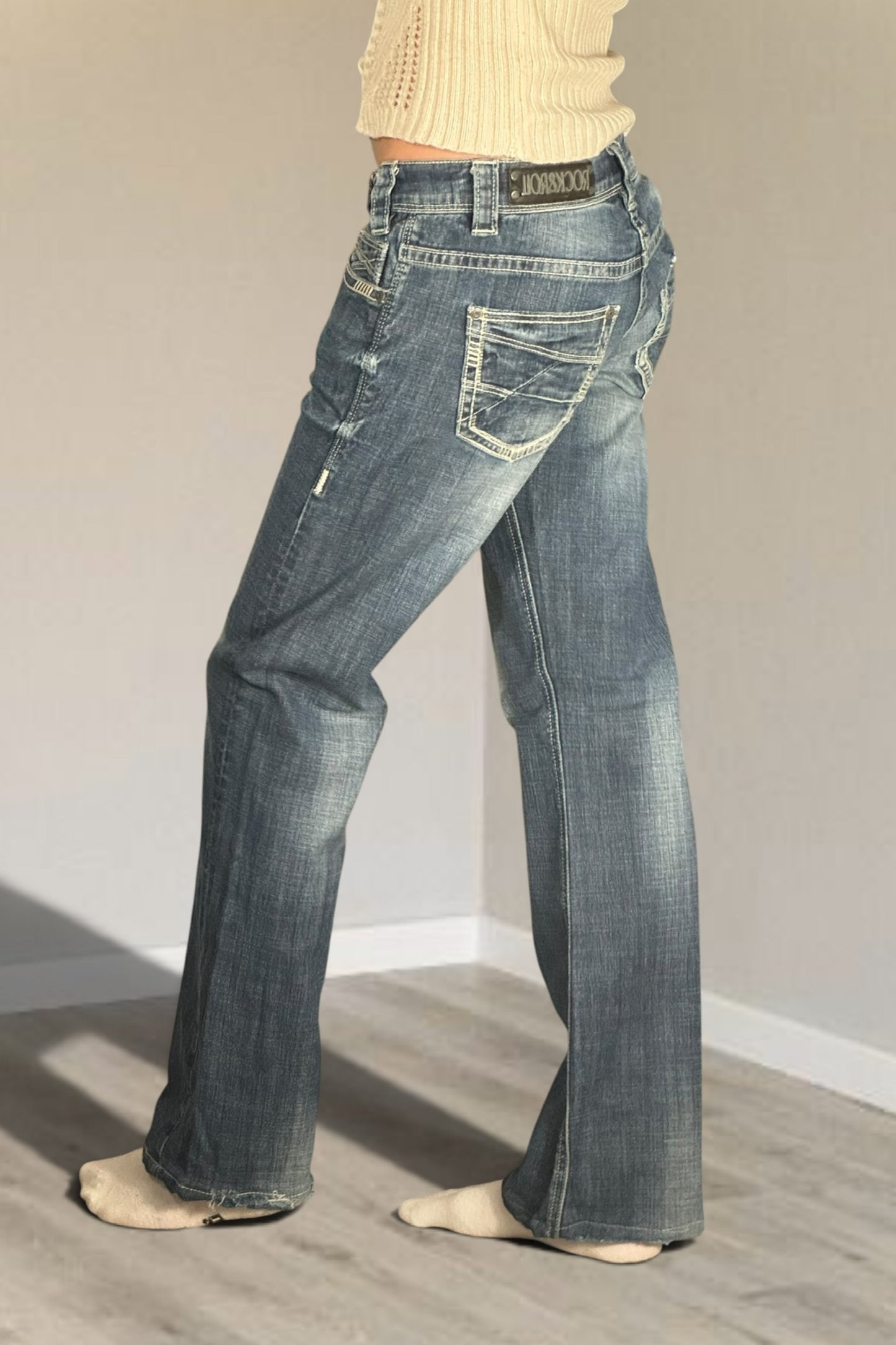 Lågmidjade jeans stl: XS