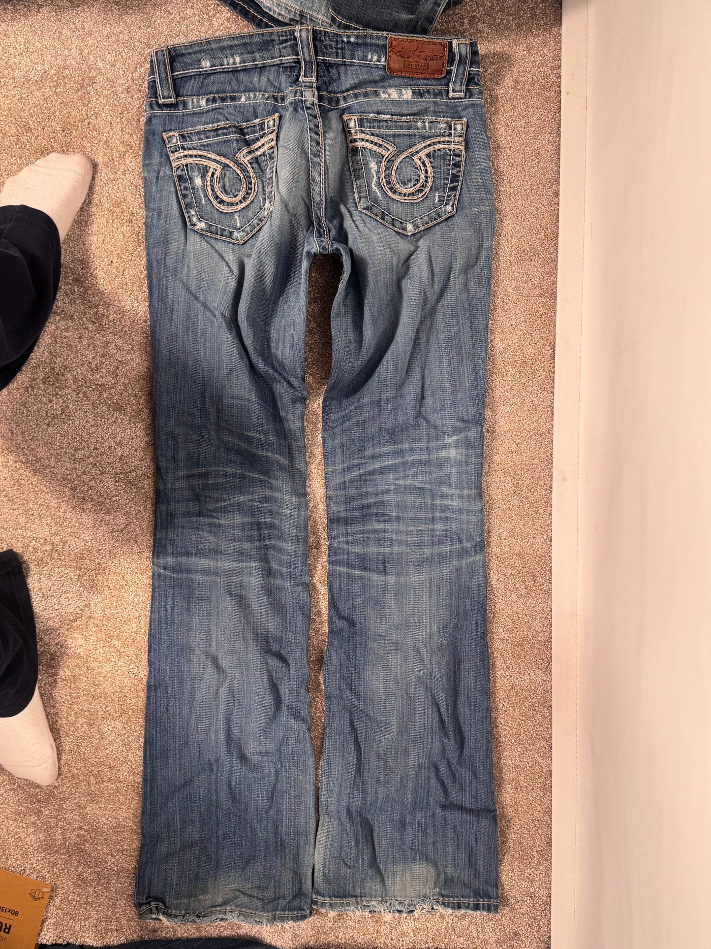 Lågmidjade jeans stl: S