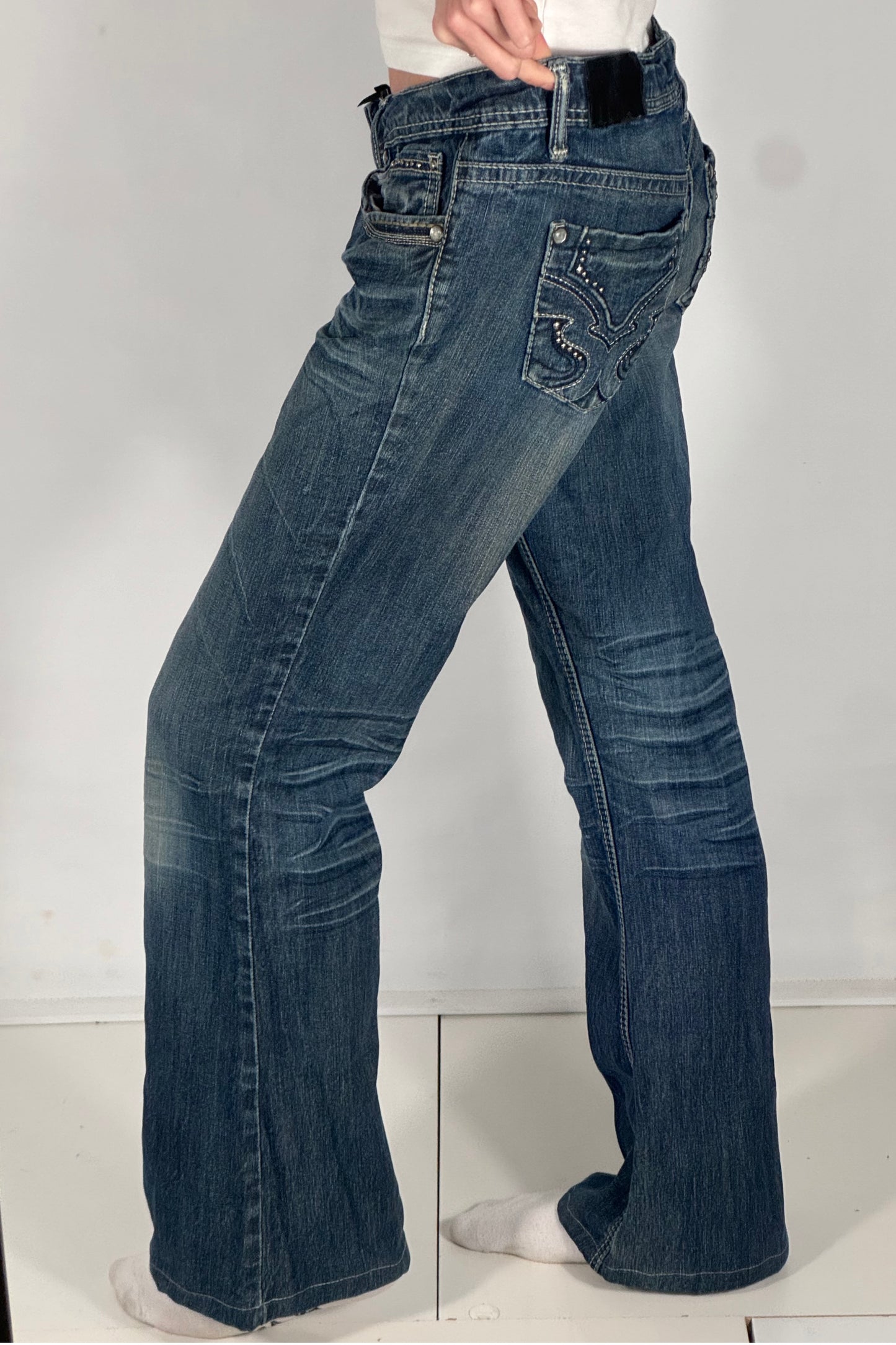 Lågmidjade jeans stl: S