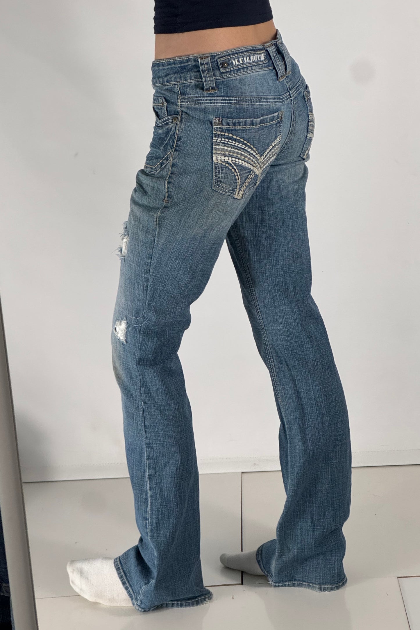 Lågmidjade jeans stl: S