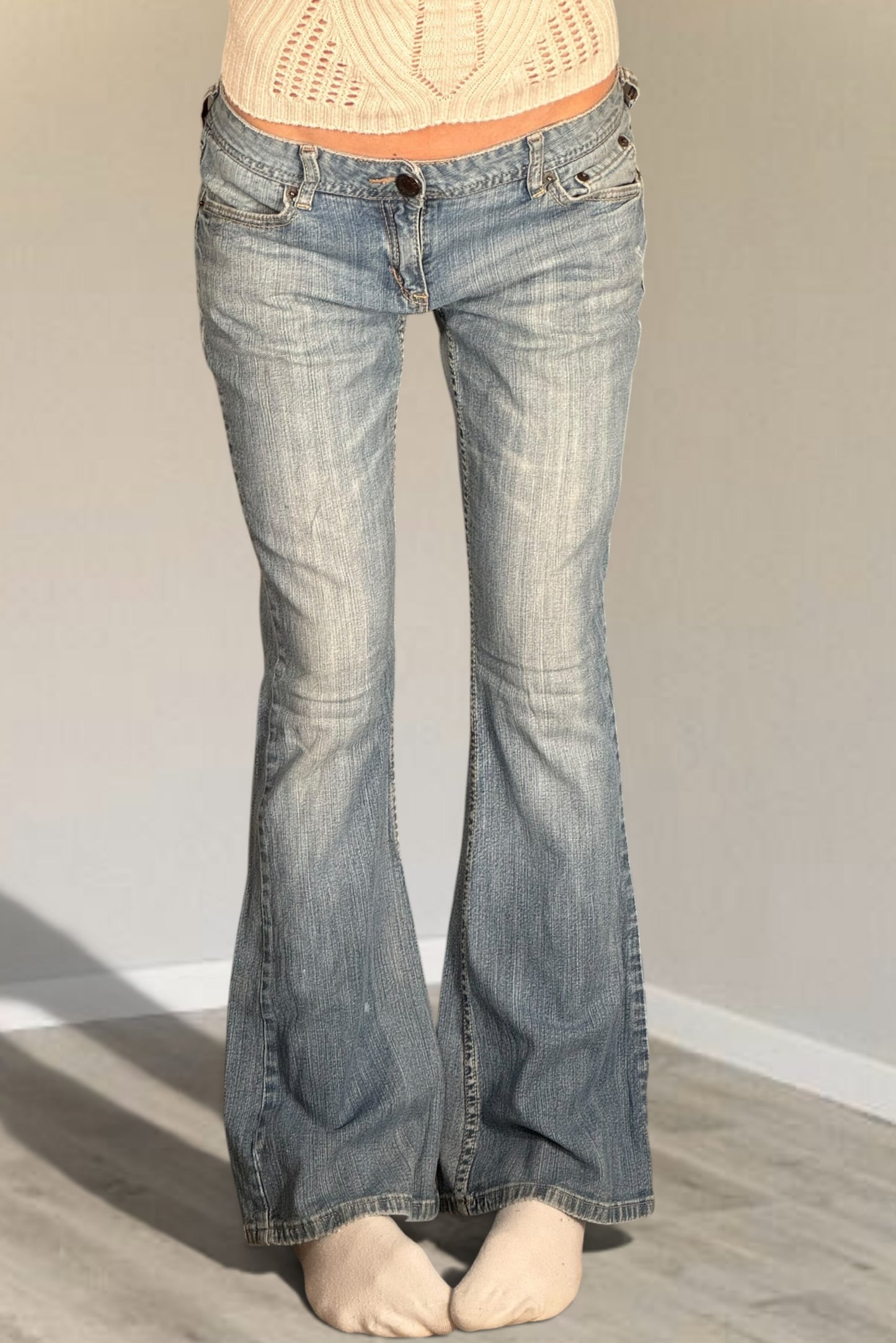 Lågmidjade jeans stl: S/M