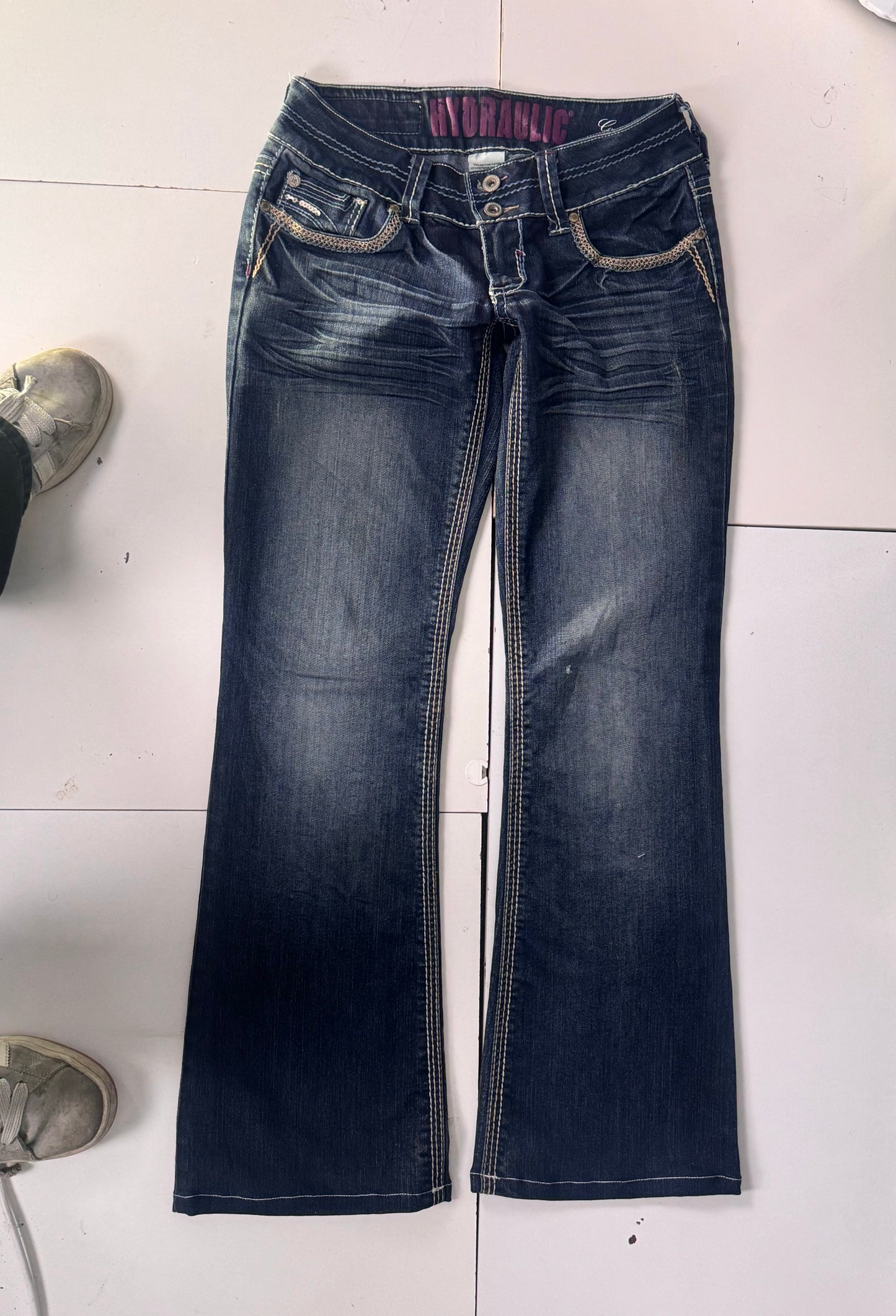 Lavtaljede jeans str: S