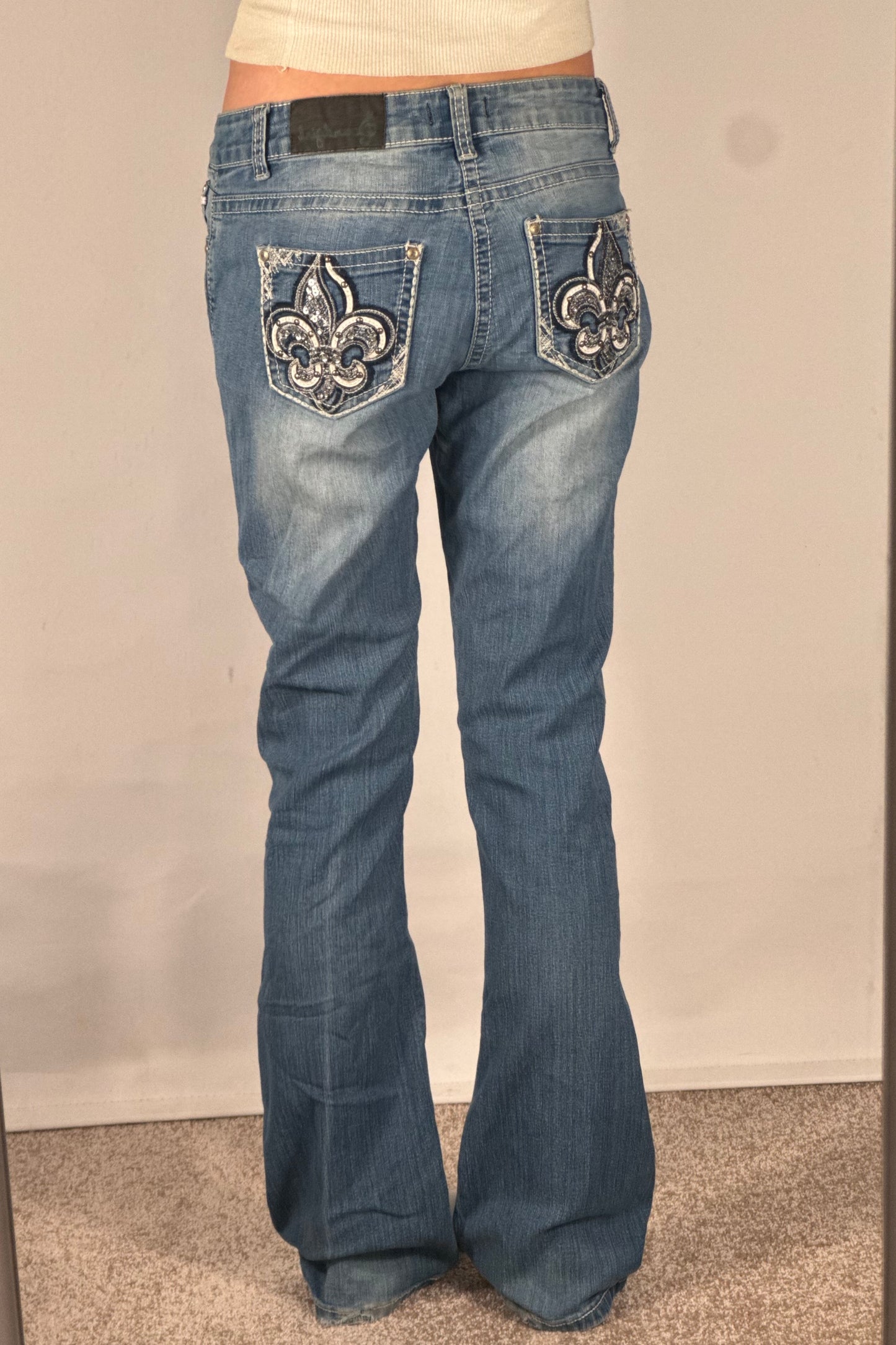 Lågmidjade jeans stl: S