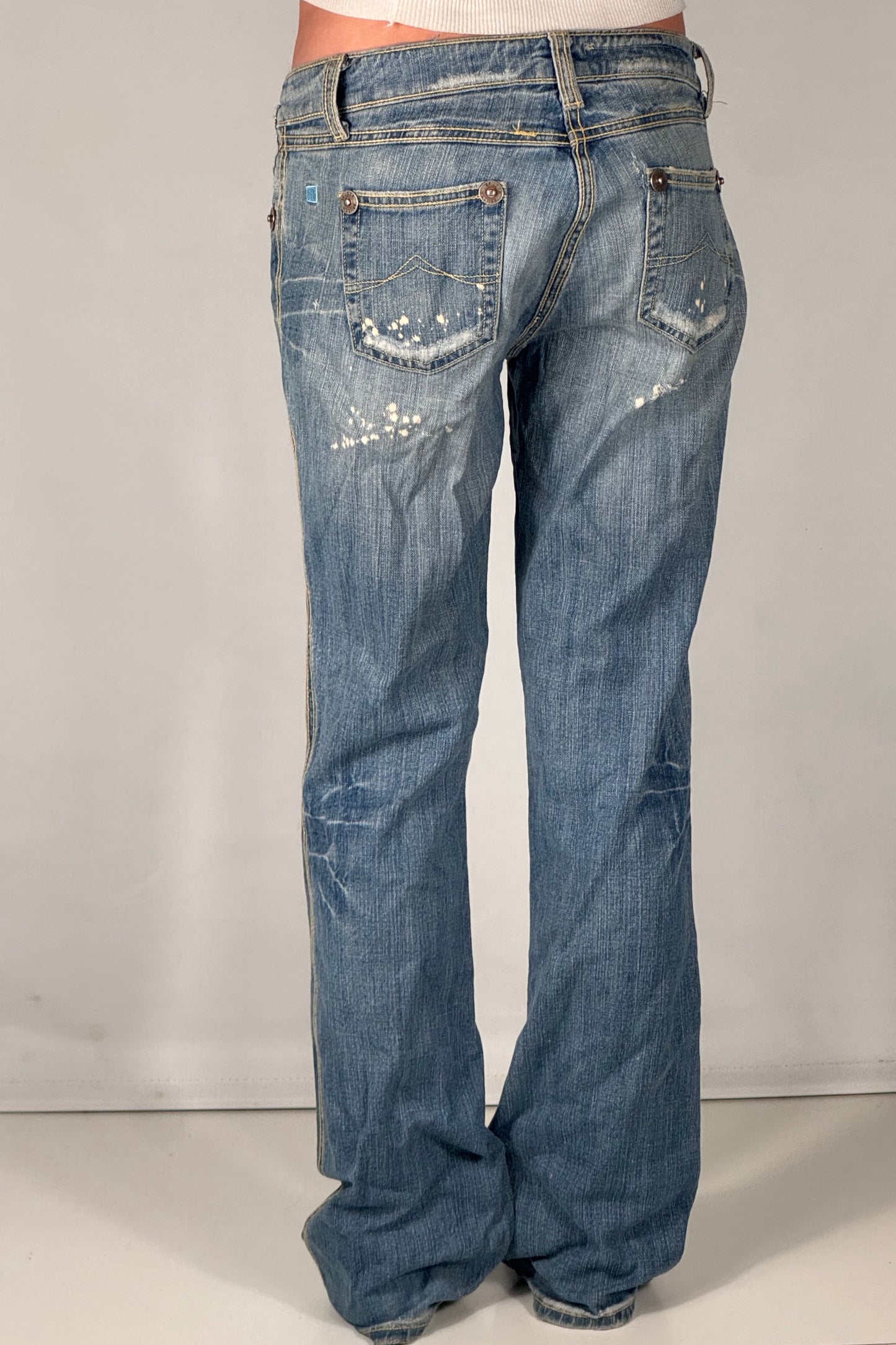 Lavtaljede jeans str: S