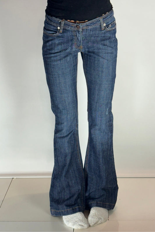 Lågmidjade jeans–stl: S