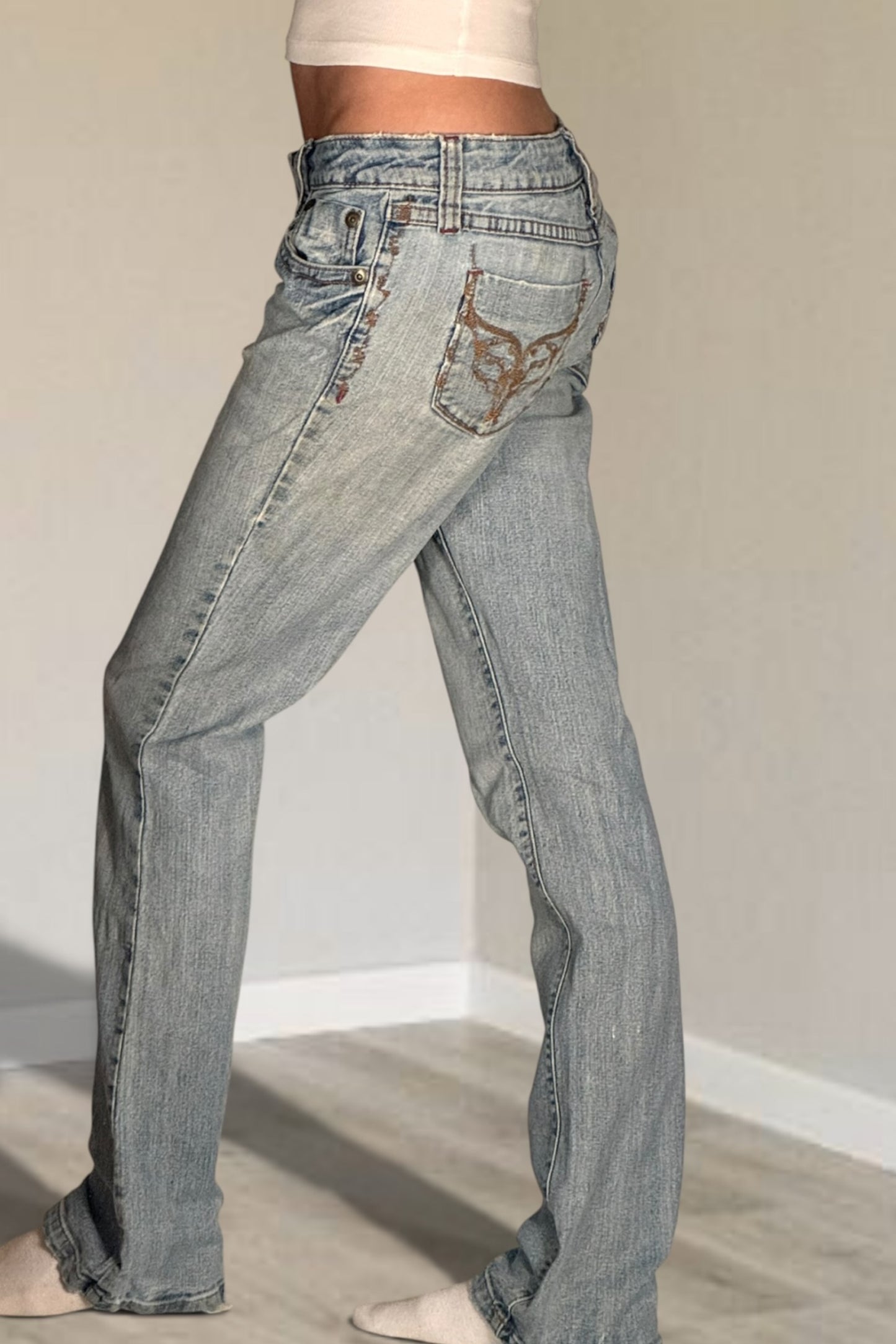Lågmidjade jeans stl: XS