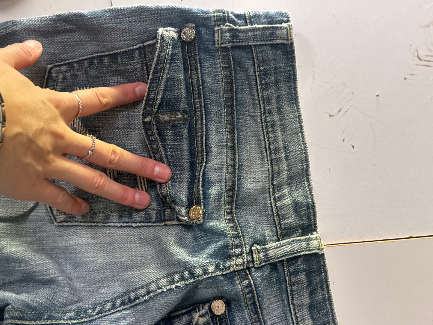 Lågmidjade jeans stl: S
