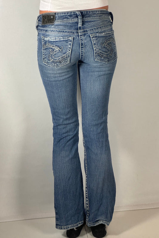 Lågmidjade jeans stl: XS