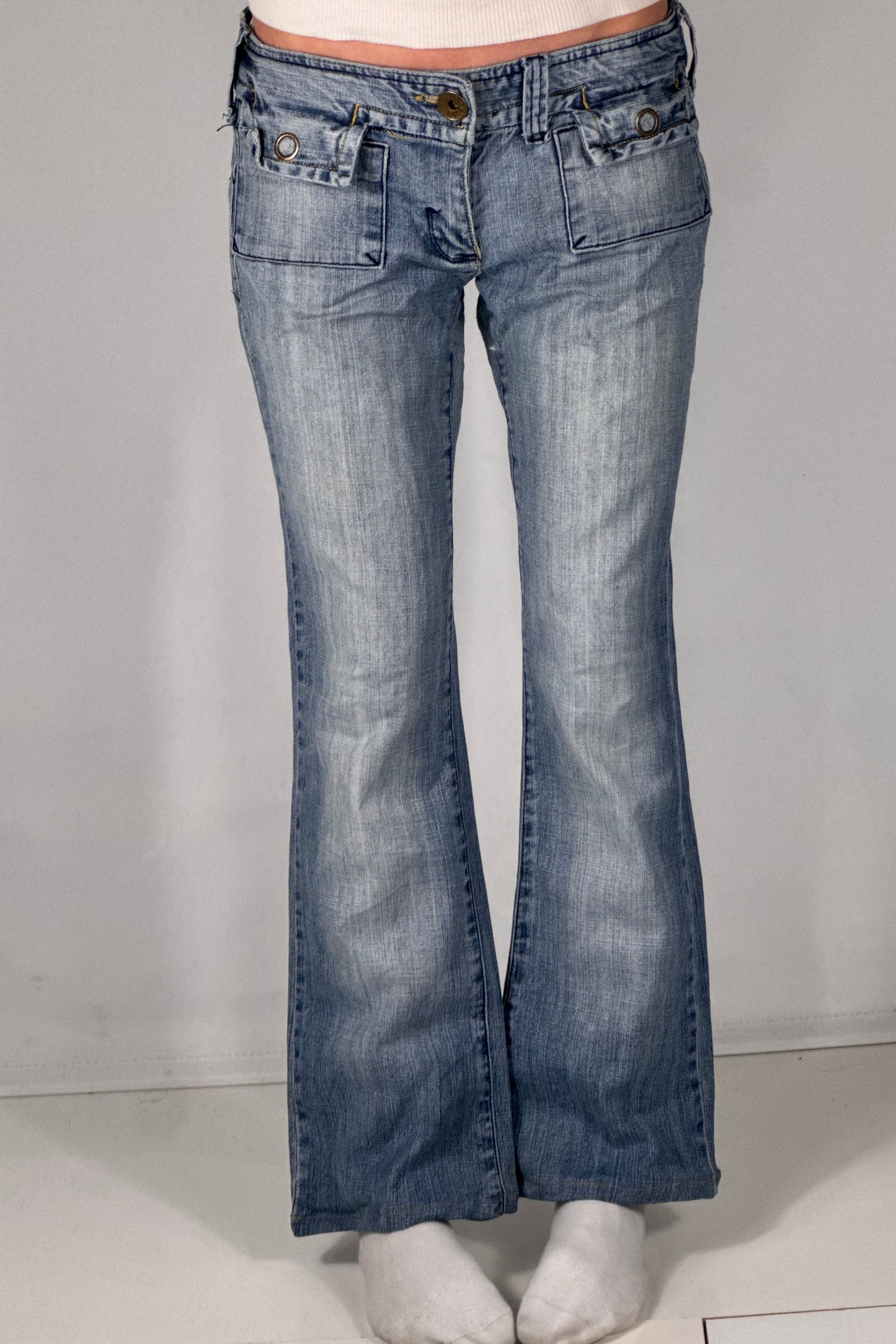 Lavtaljede jeans str: S