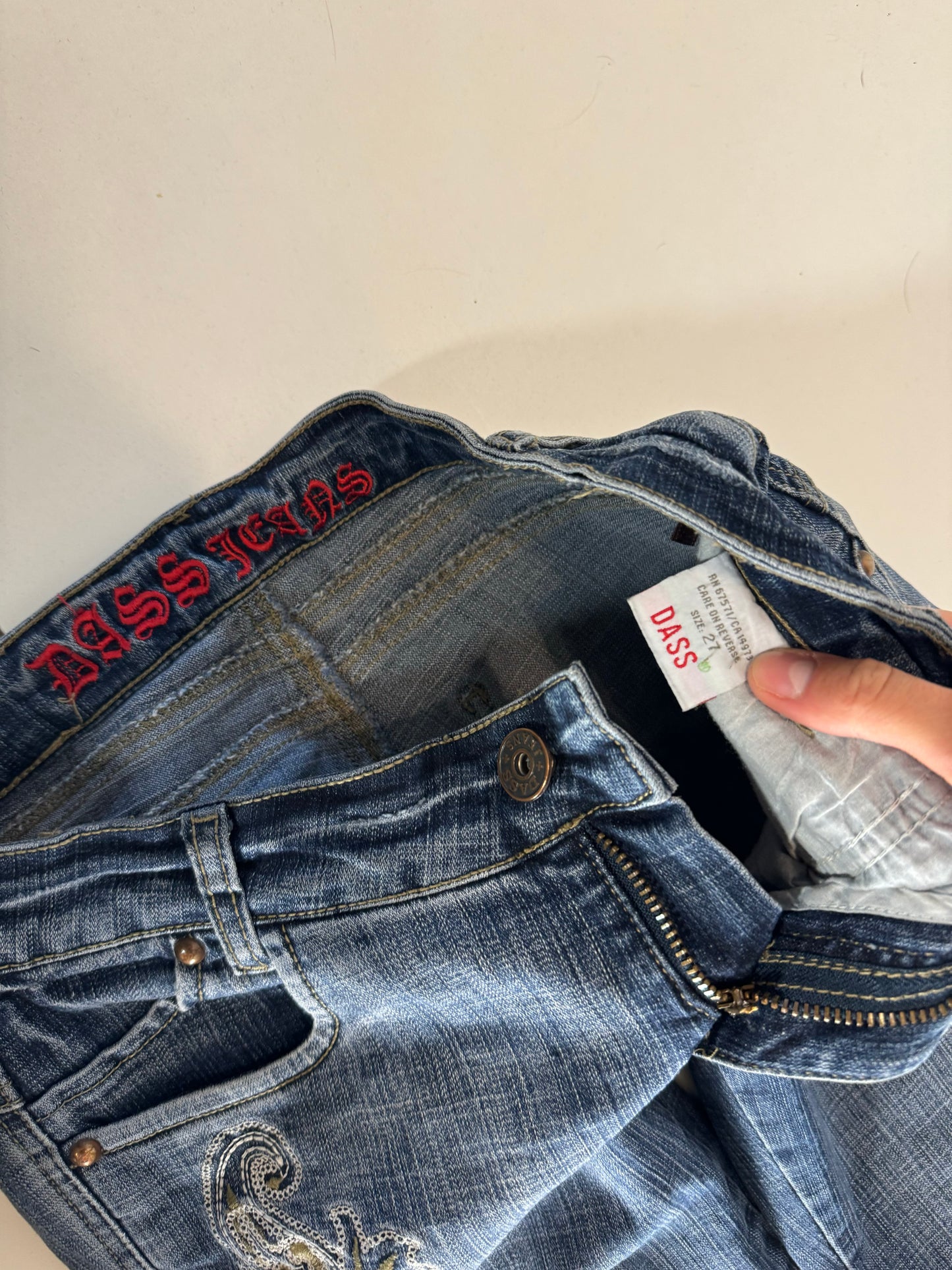 Lågmidjade jeans stl: XS