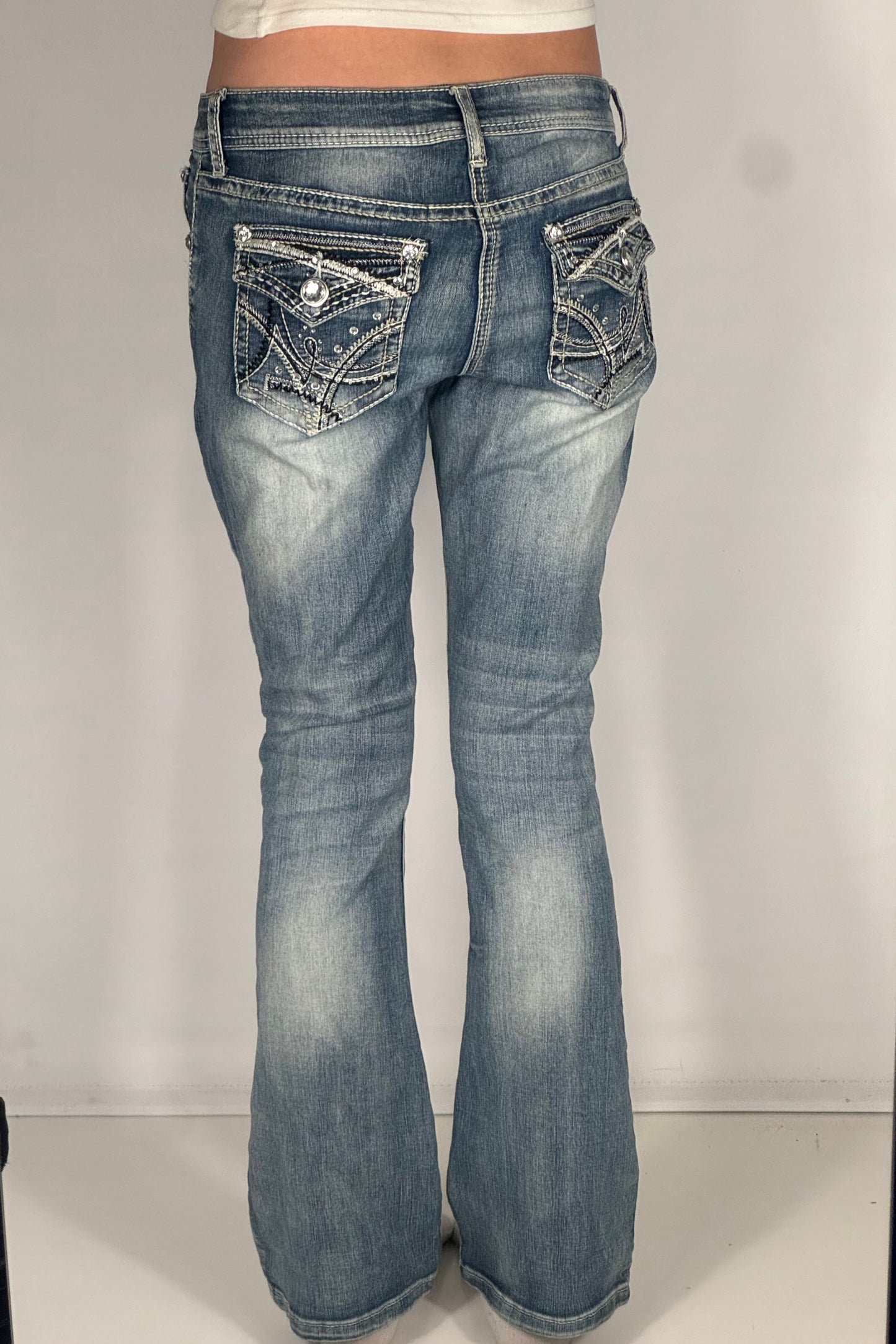 Lågmidjade jeans stl: S