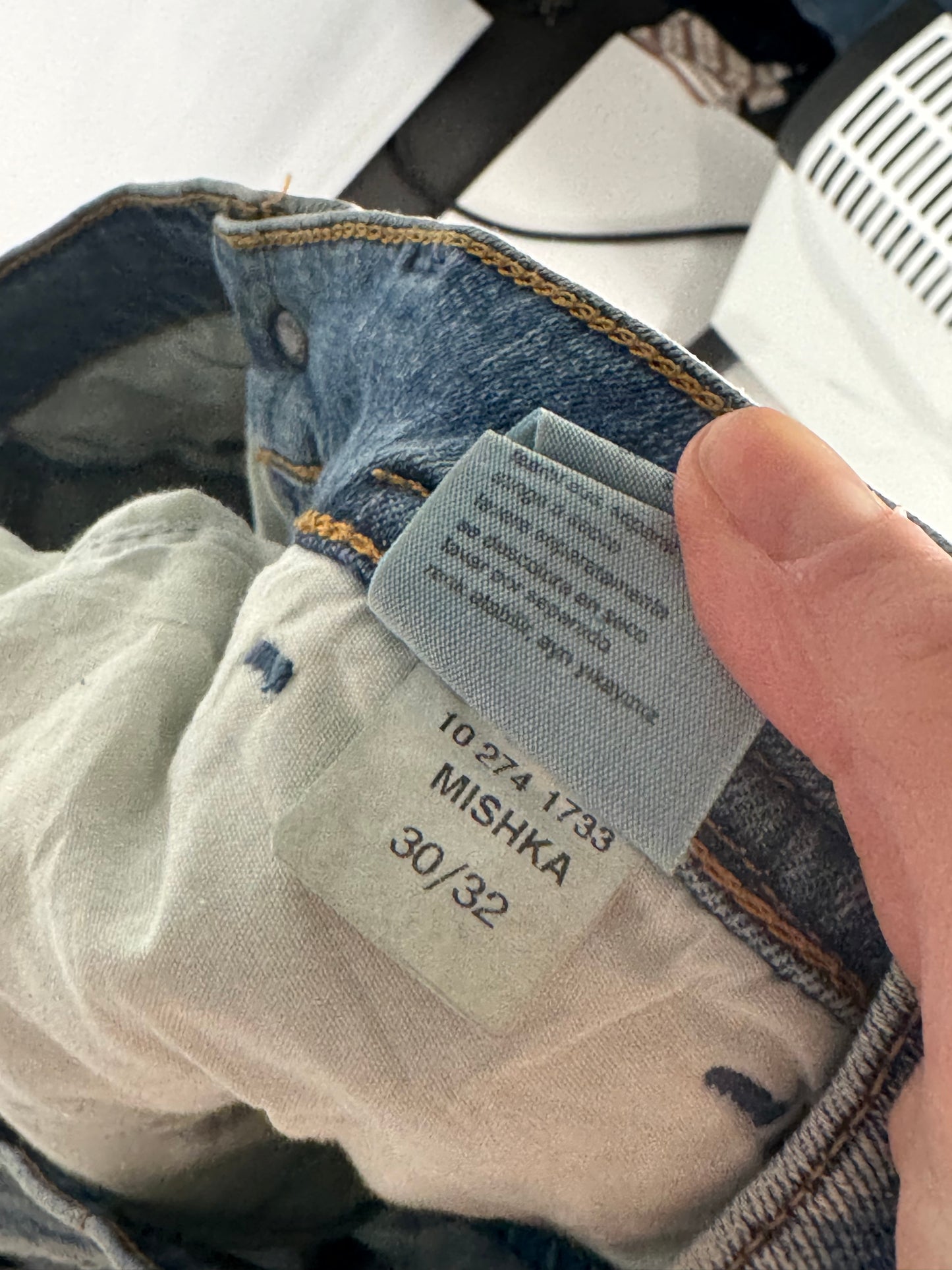 Lavtaljede jeans str: S