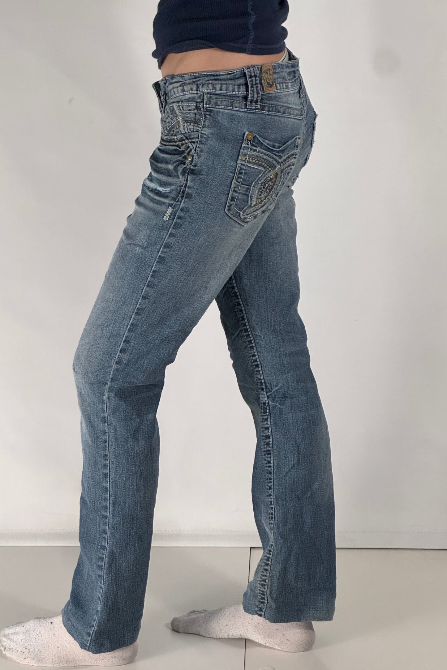 Lågmidjade jeans stl: S