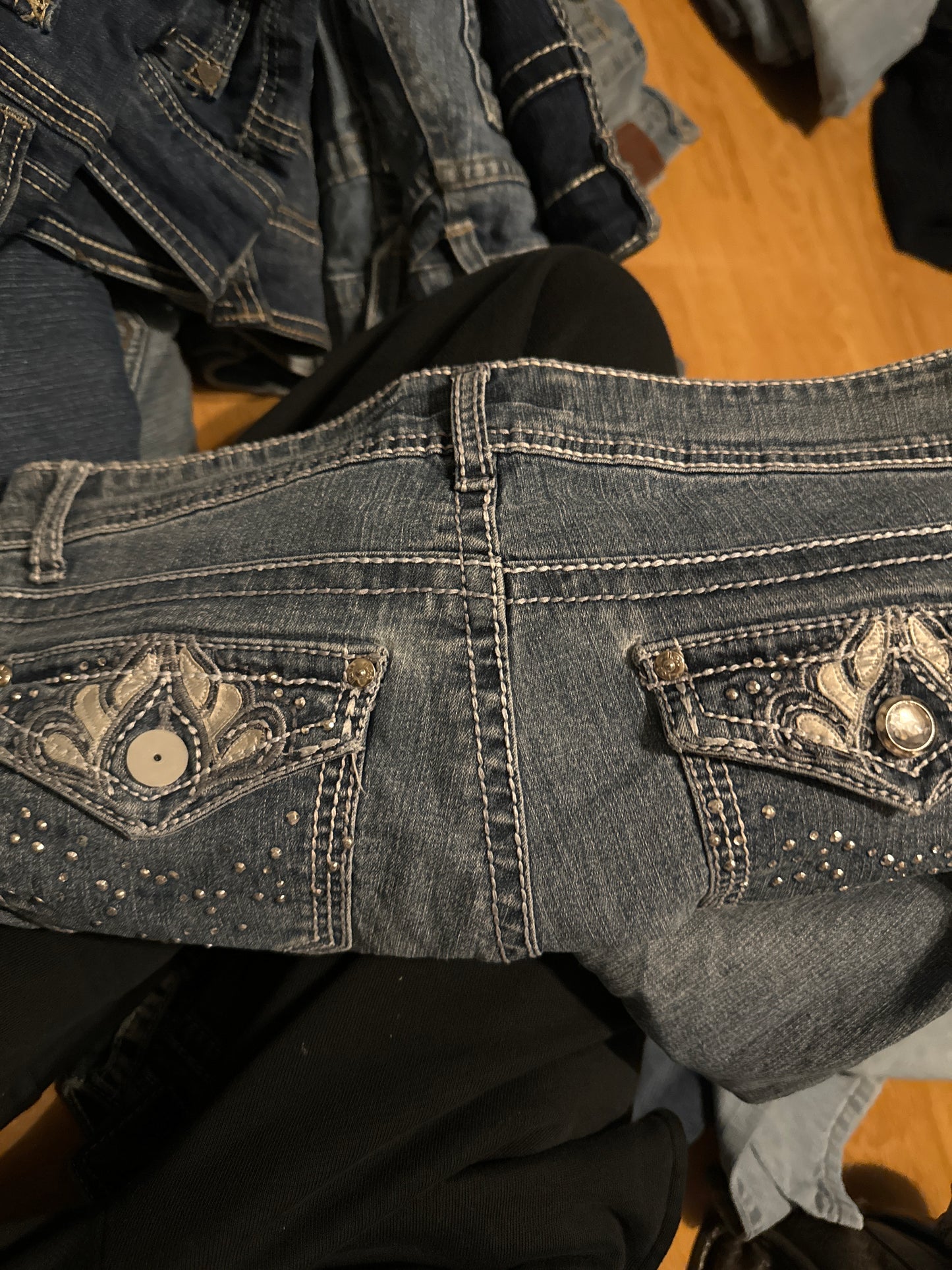 Lågmidjade jeans stl: S