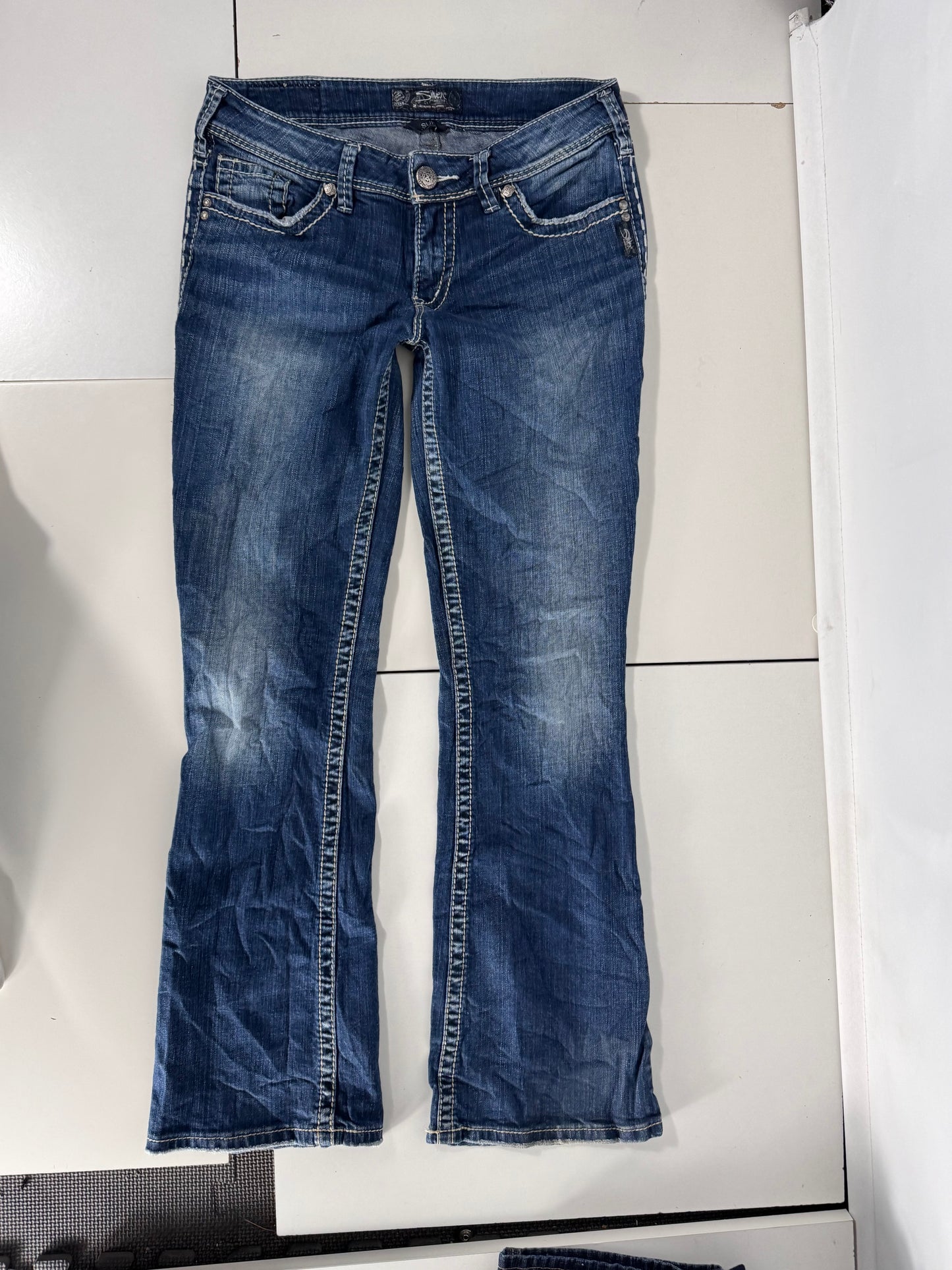 Lavtaljede jeans str: M