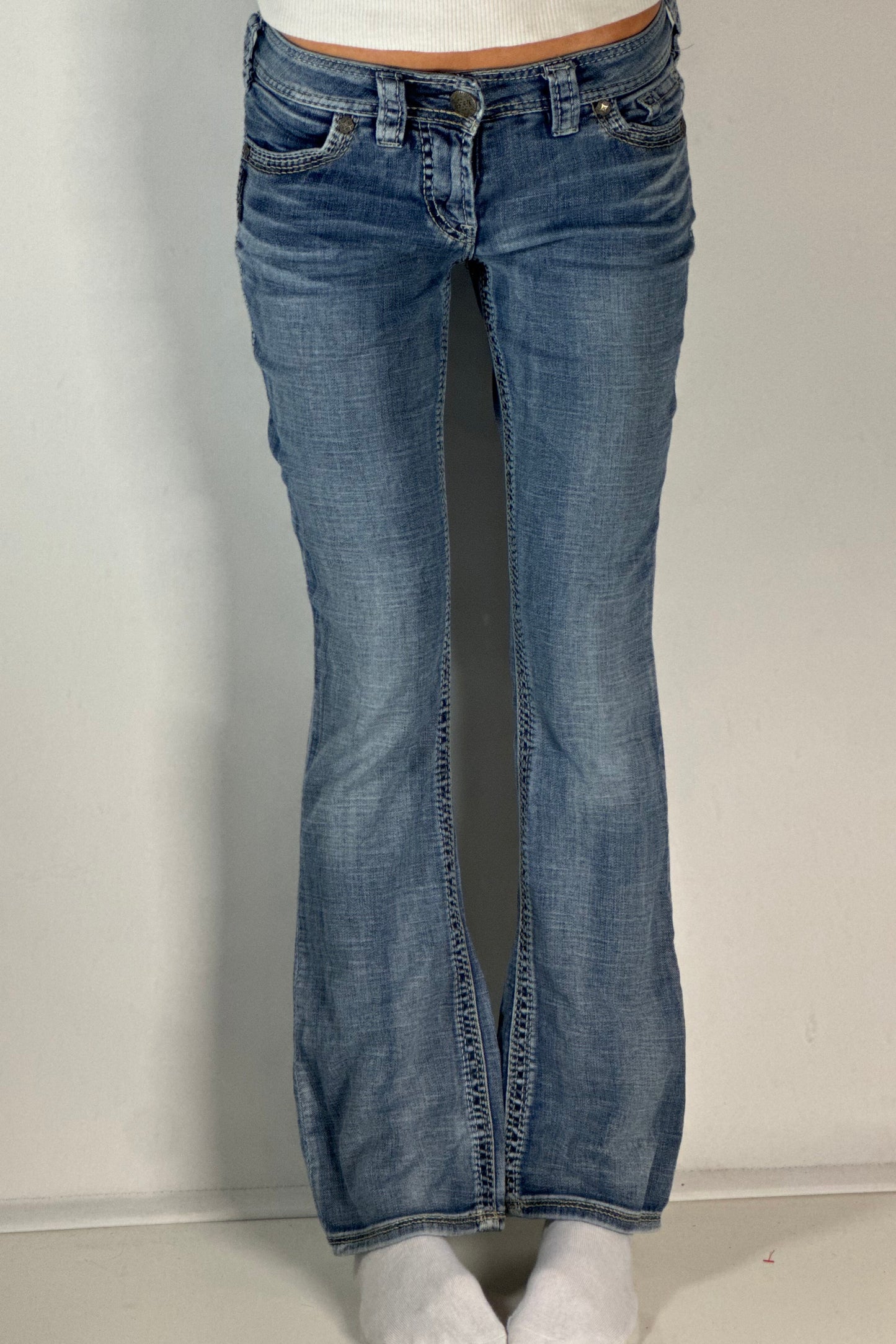 Lågmidjade jeans stl: XS