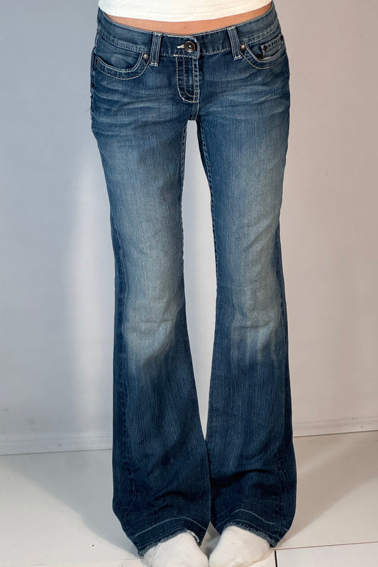 Lavtaljede jeans str: S