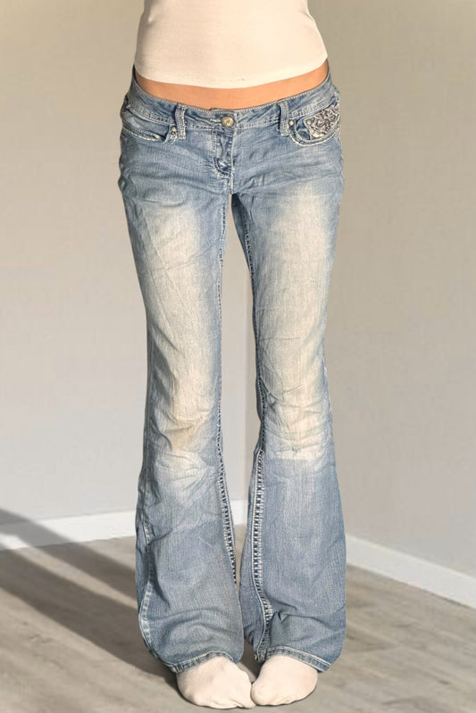 Lågmidjade jeans stl: S