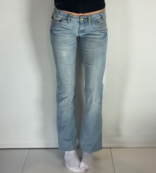 Lågmidjade jeans–stl: XS