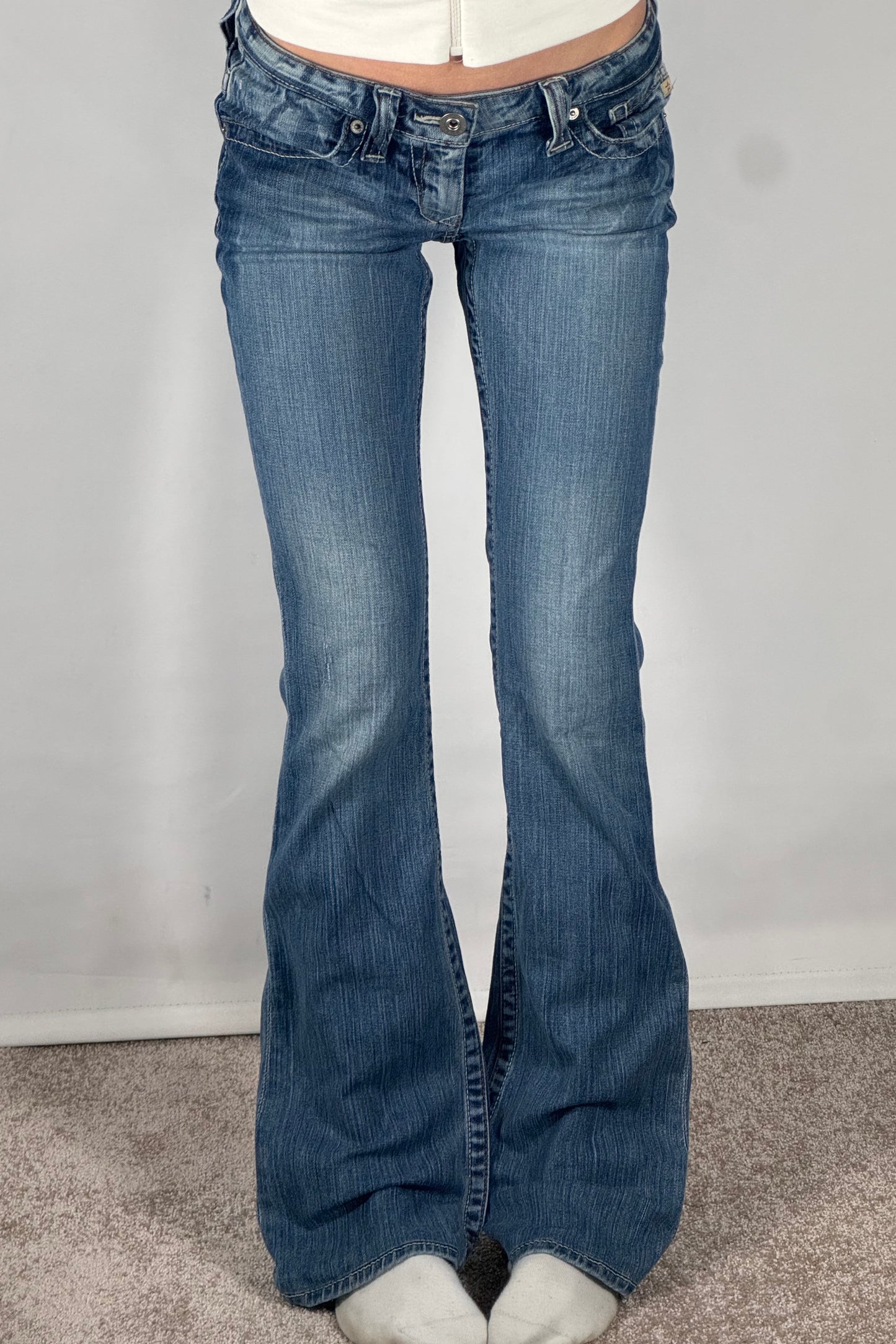 Lågmidjade jeans stl: S