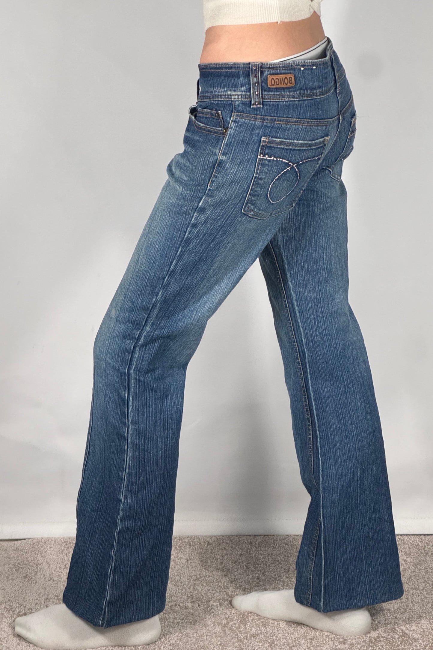 Lavtaljede jeans str: S