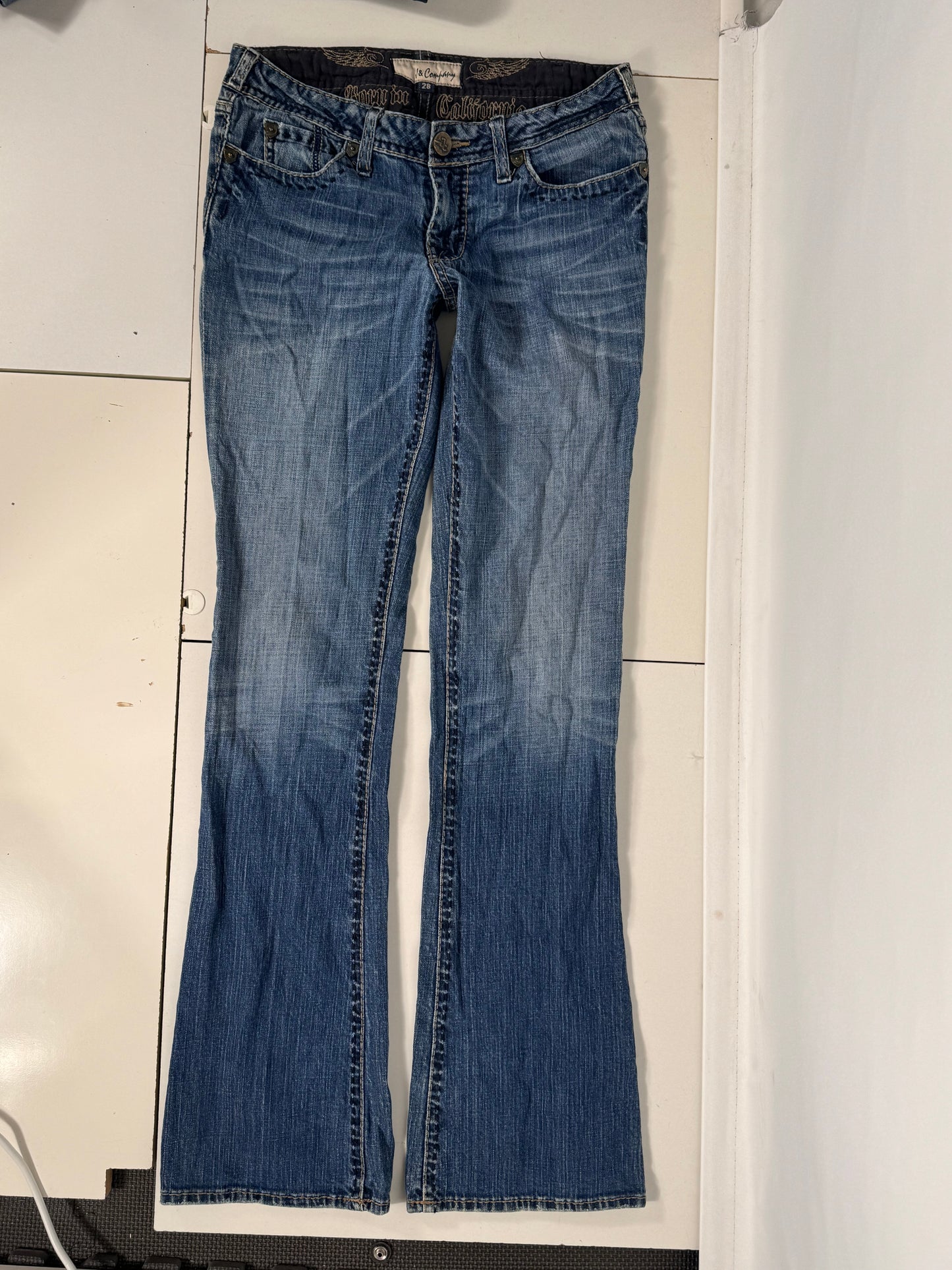 Lavtaljede jeans str: S
