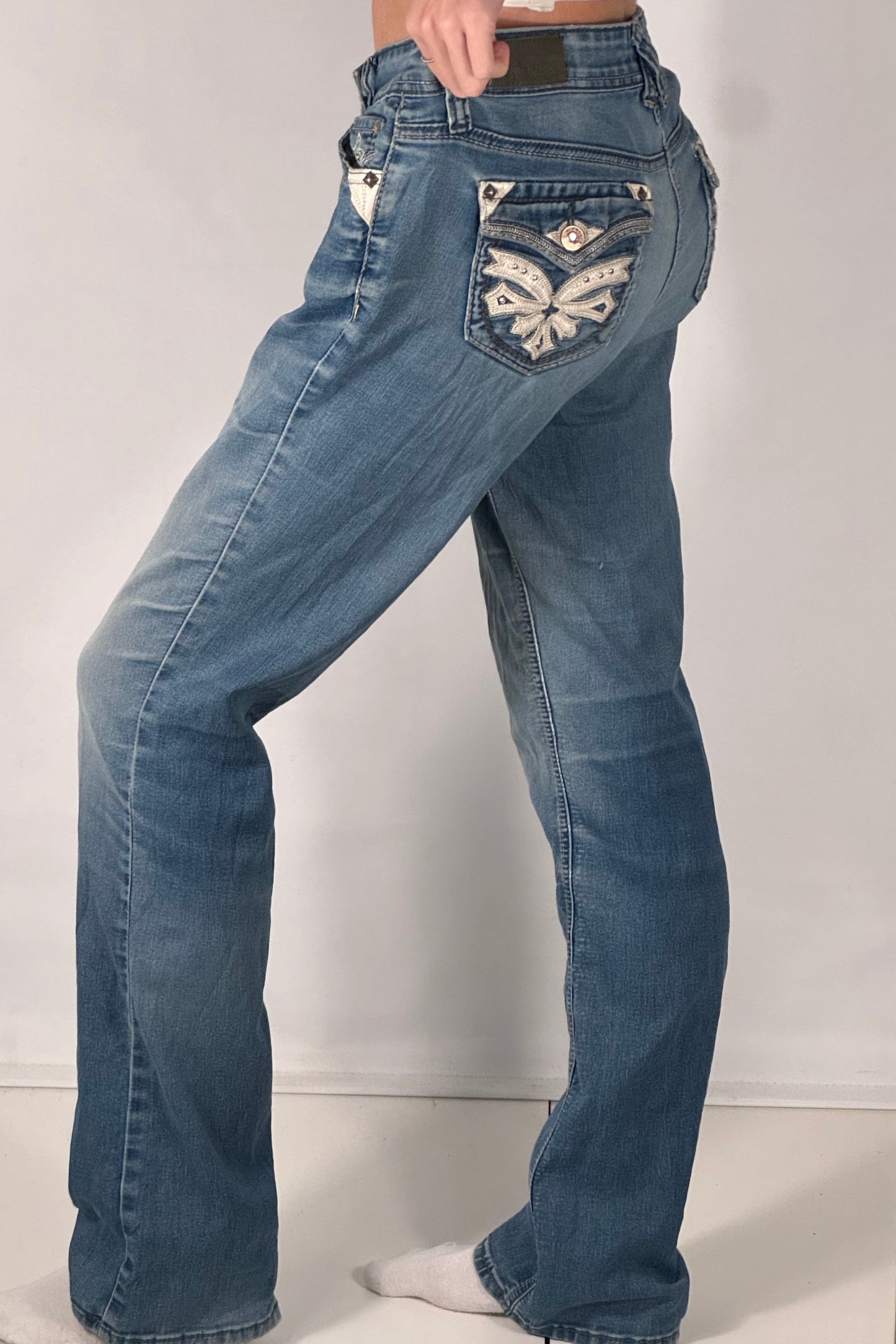 Lågmidjade jeans stl: M
