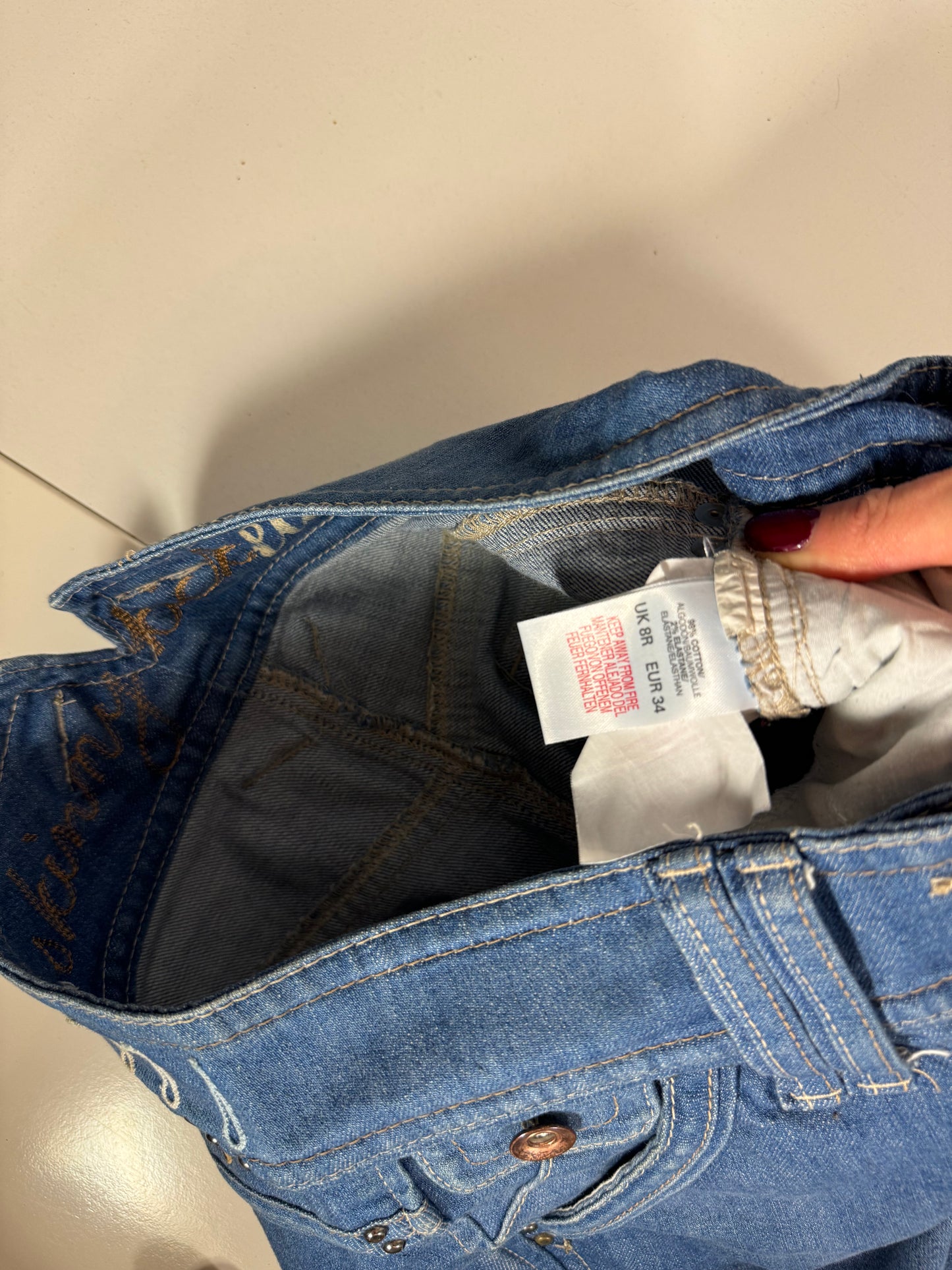 Lågmidjade jeans stl: S