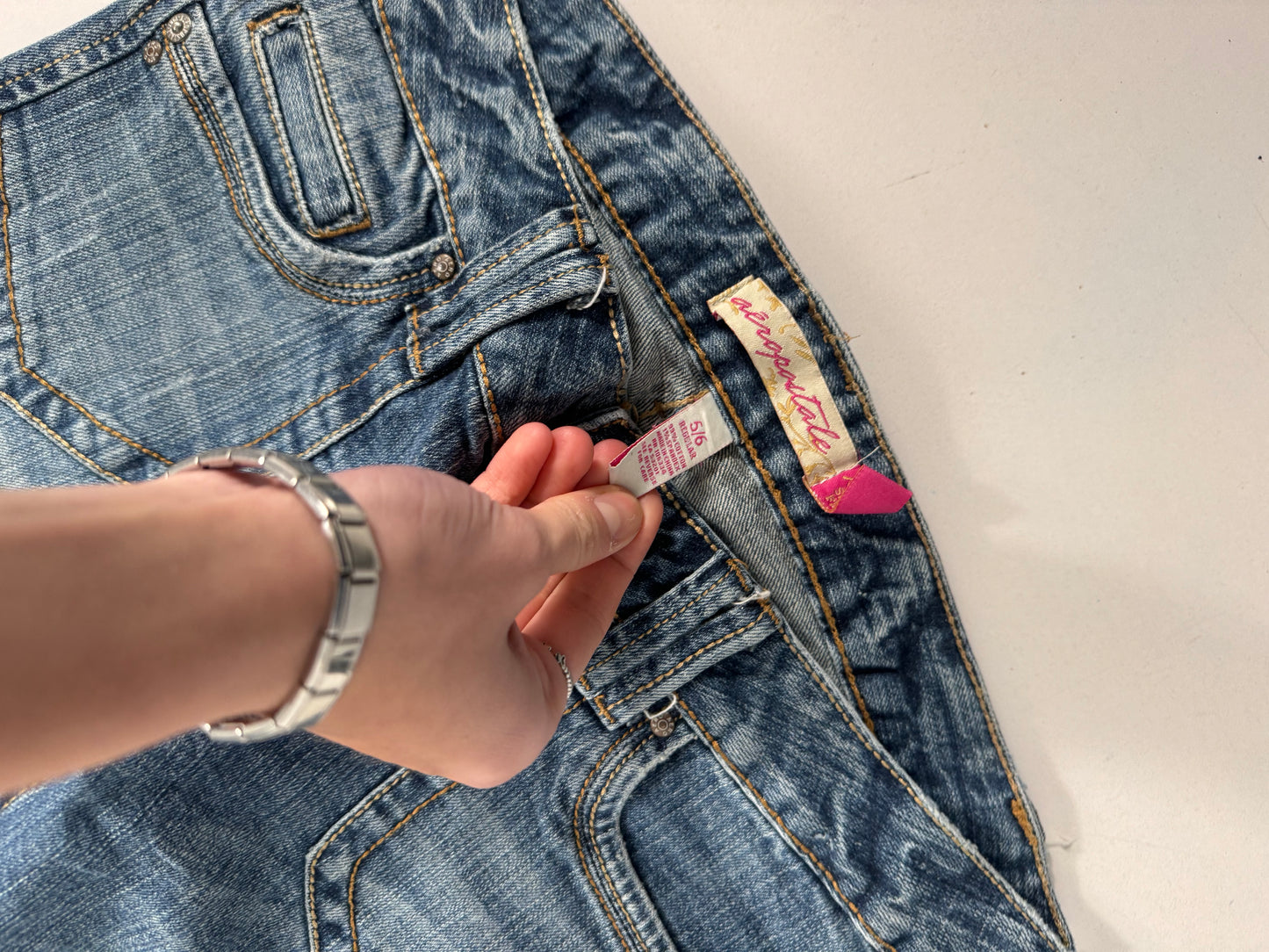 Lågmidjade jeans stl: S