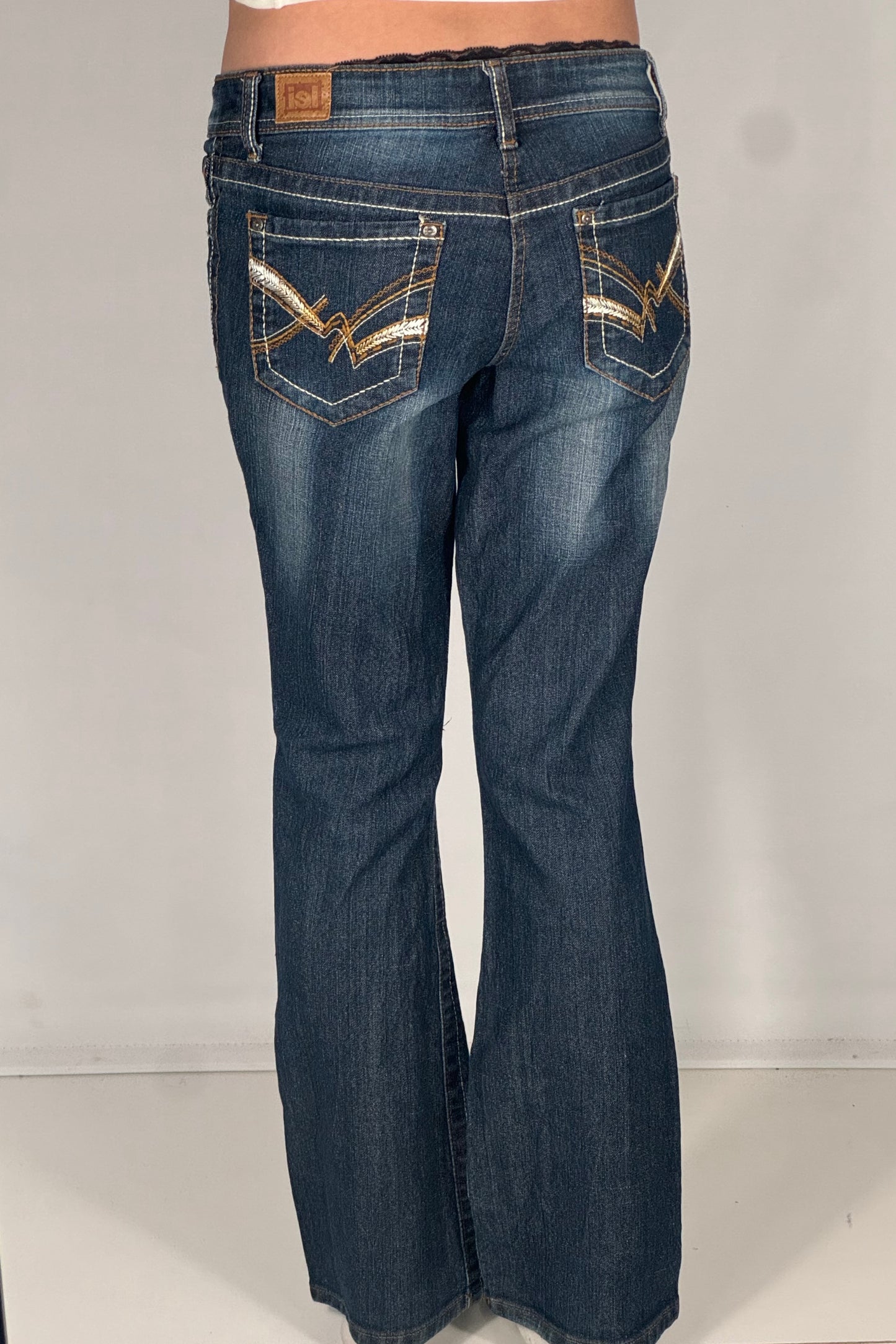 Lavtaljede jeans str: S