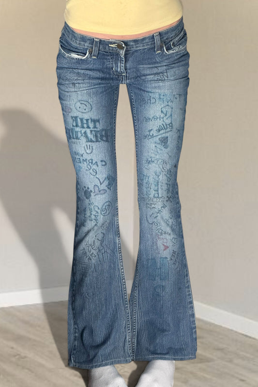 Lågmidjade jeans stl: XS