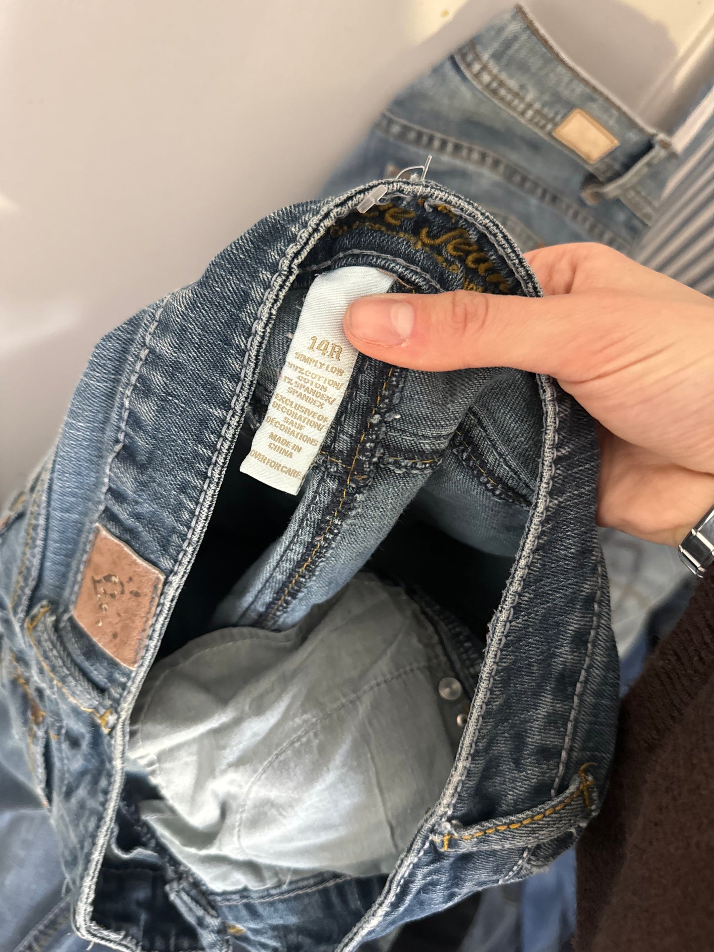 Lågmidjade jeans stl: XS