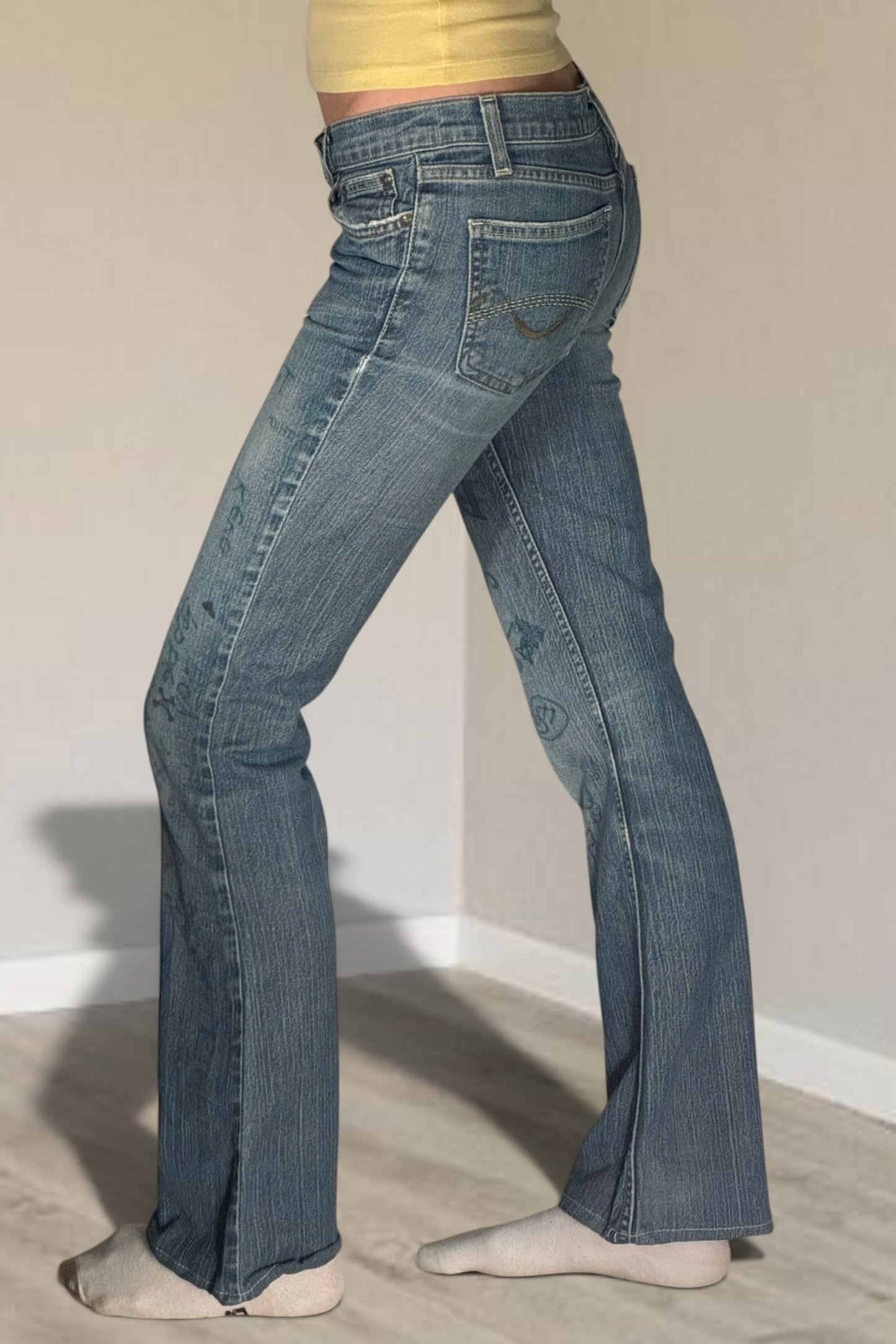 Lågmidjade jeans stl: XS