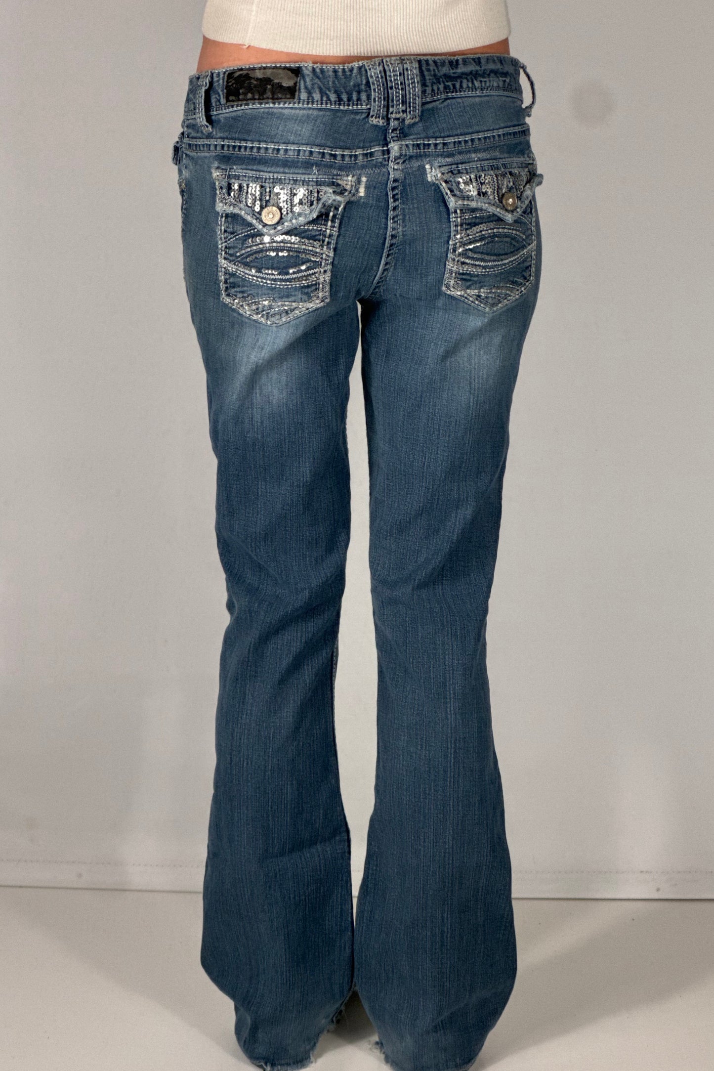 Lågmidjade jeans stl: S