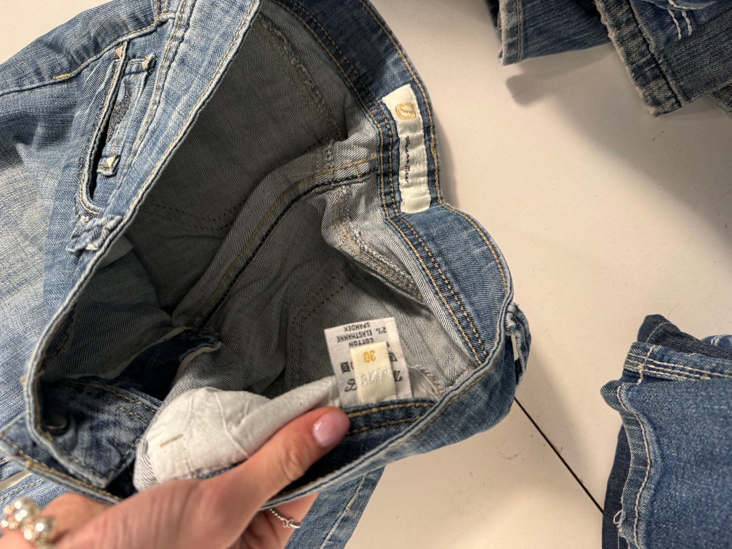 Lågmidjade jeans stl: S
