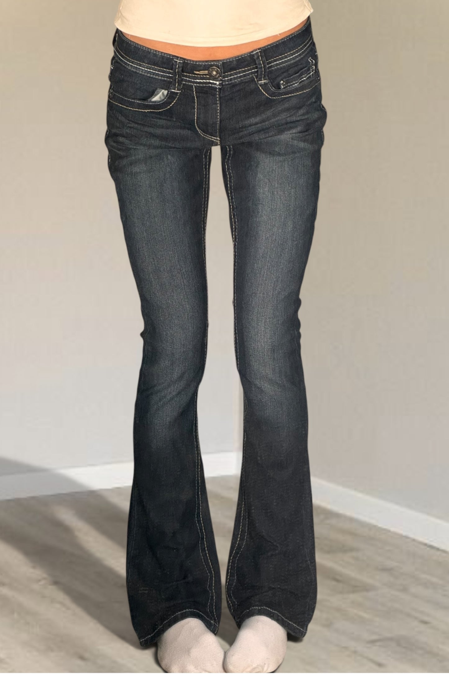 Lågmidjade jeans stl: S