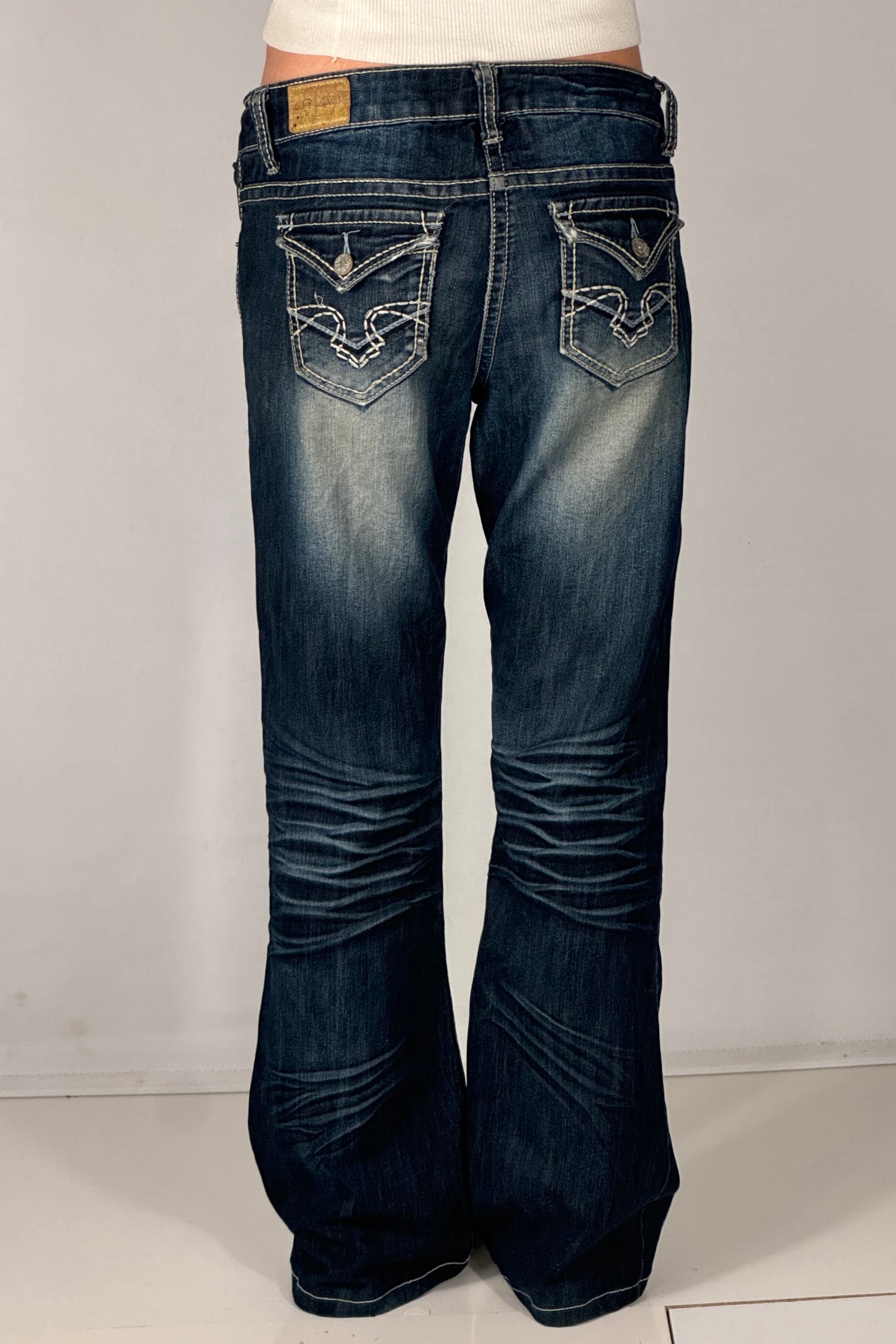 Lavtaljede jeans str: S/M