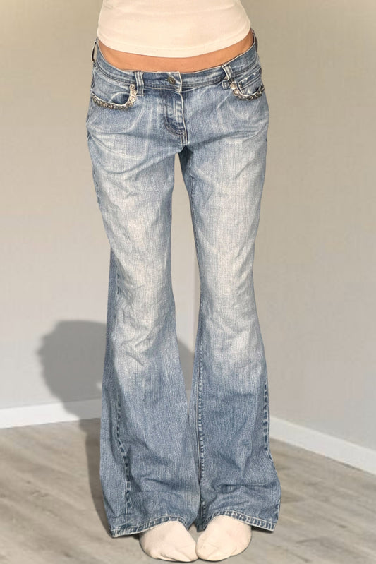 Lågmidjade jeans stl: M