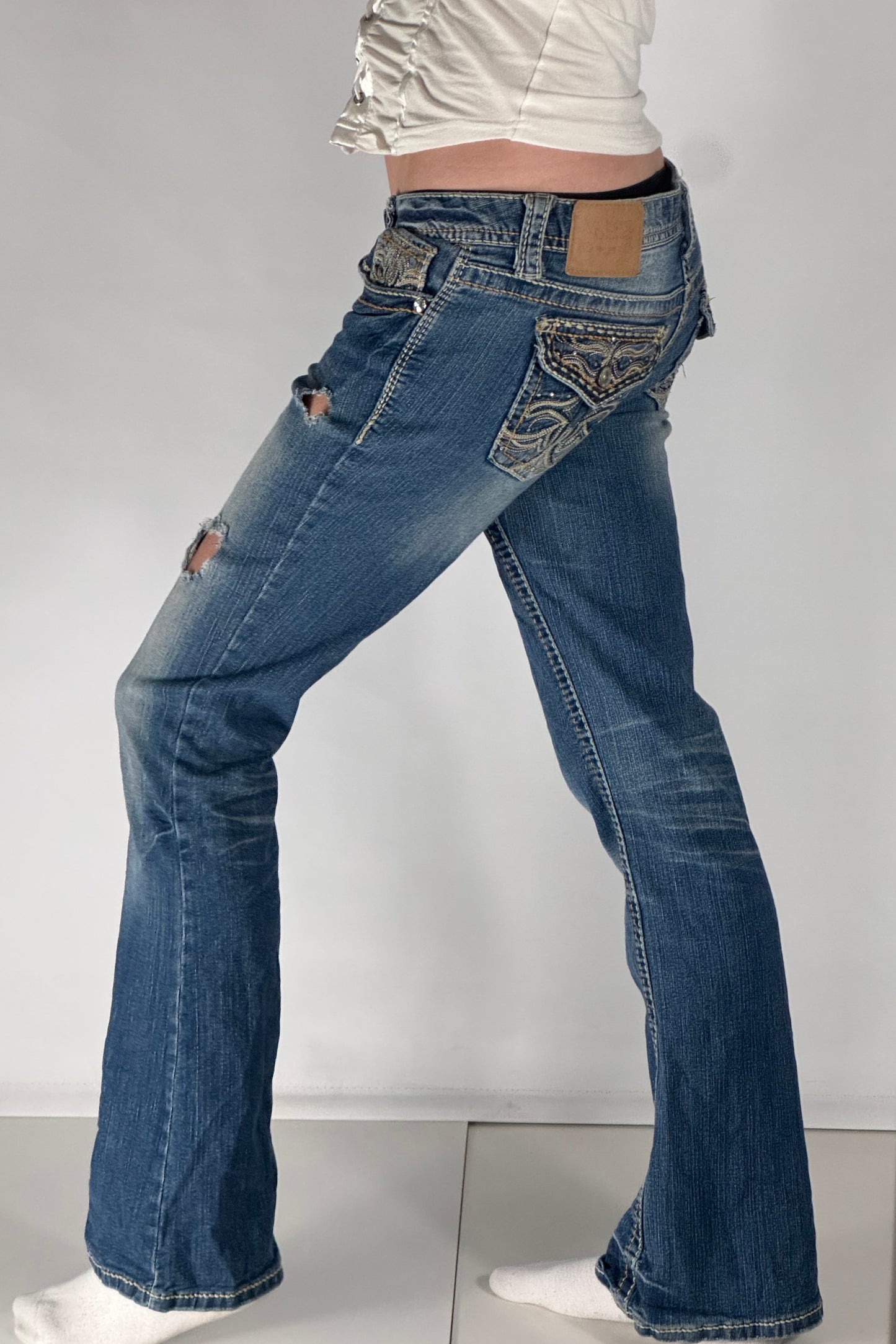 Lågmidjade jeans stl: S