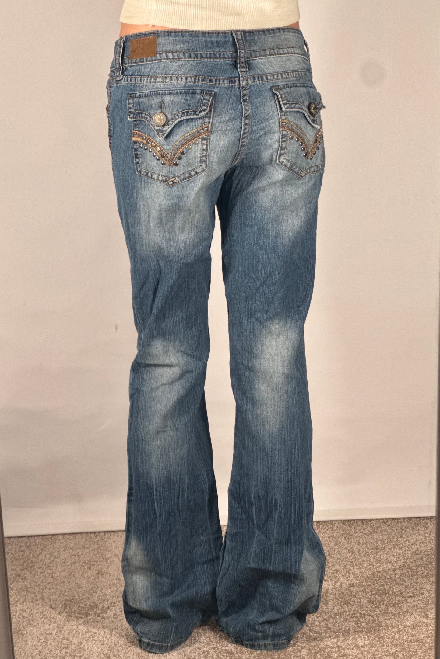 Lågmidjade jeans stl: S