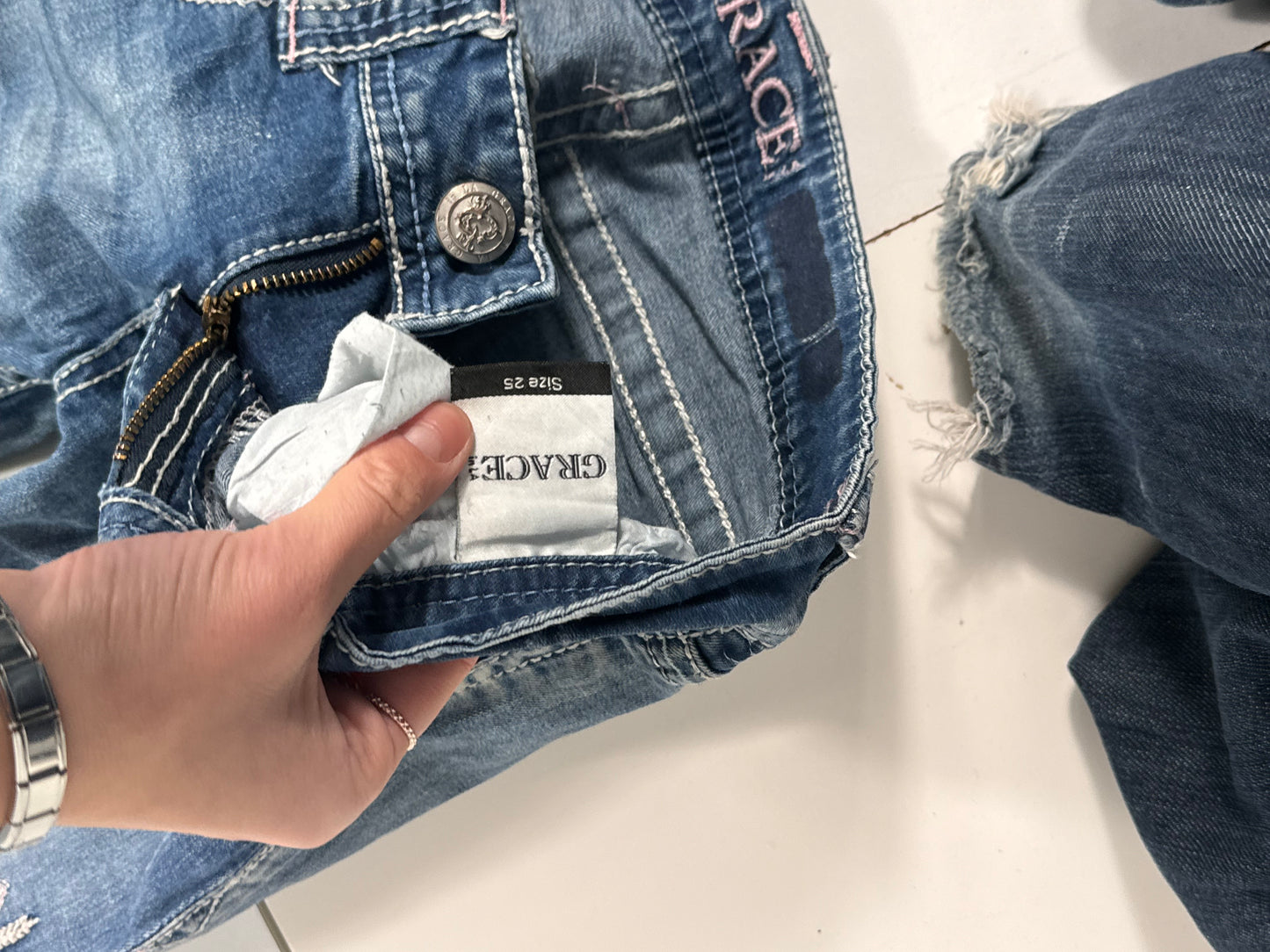 Lågmidjade jeans stl: XXS