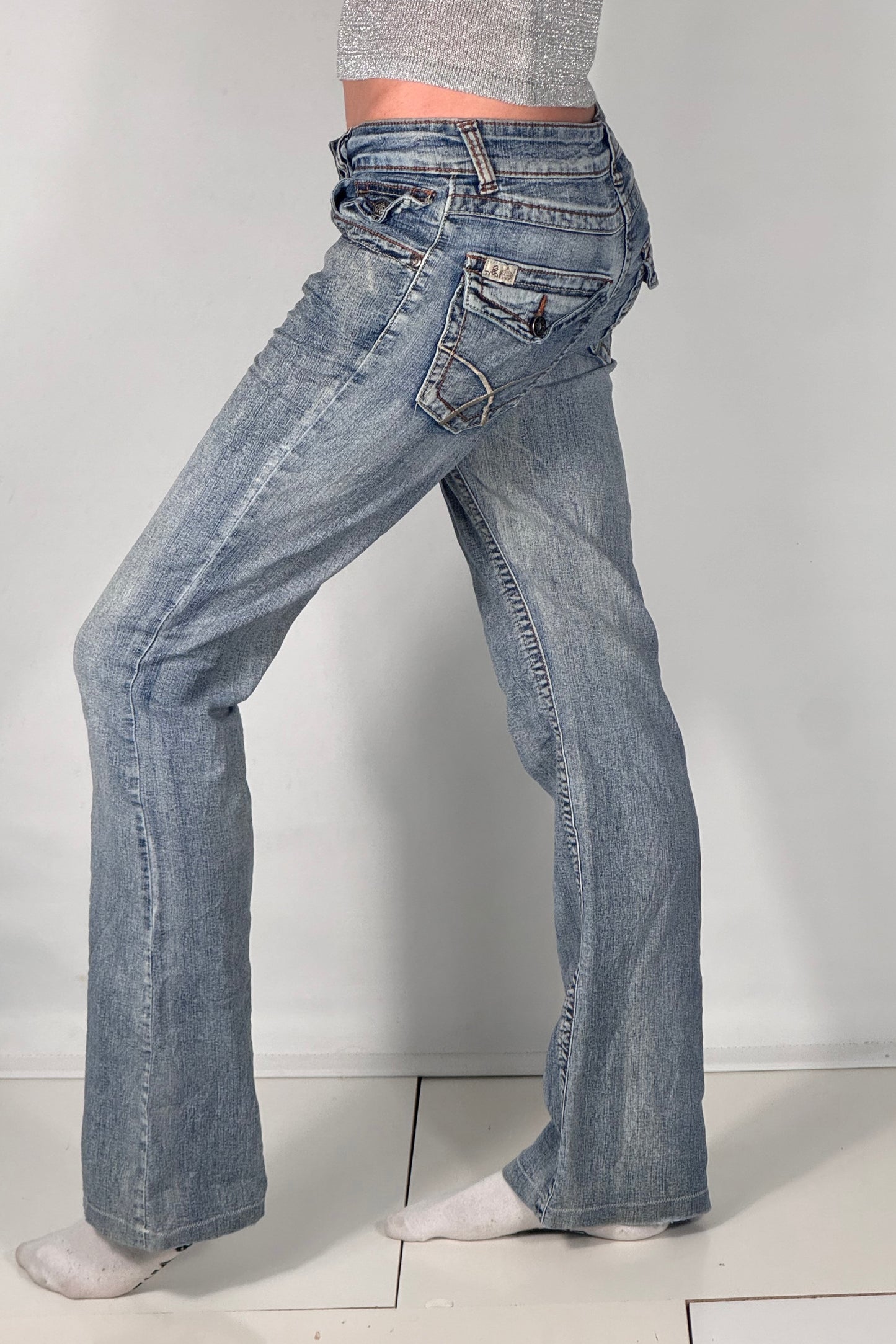 Lågmidjade jeans stl: S