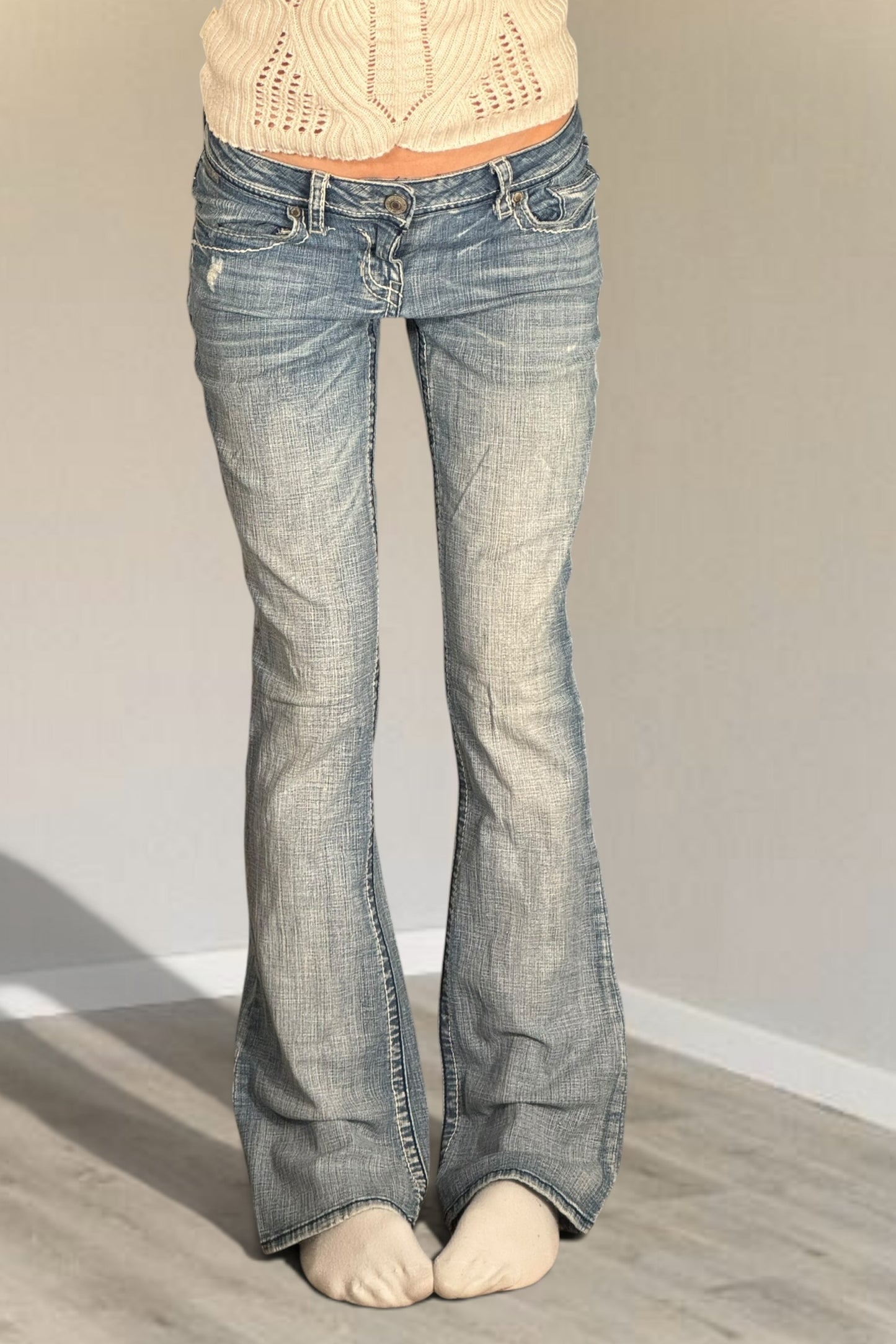 Lågmidjade jeans stl: S