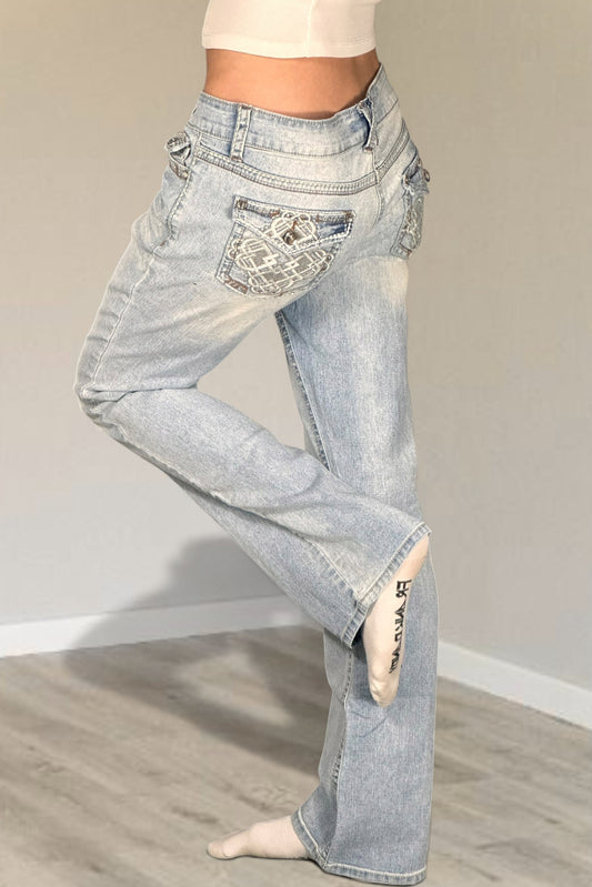 Lågmidjade jeans stl: S/M