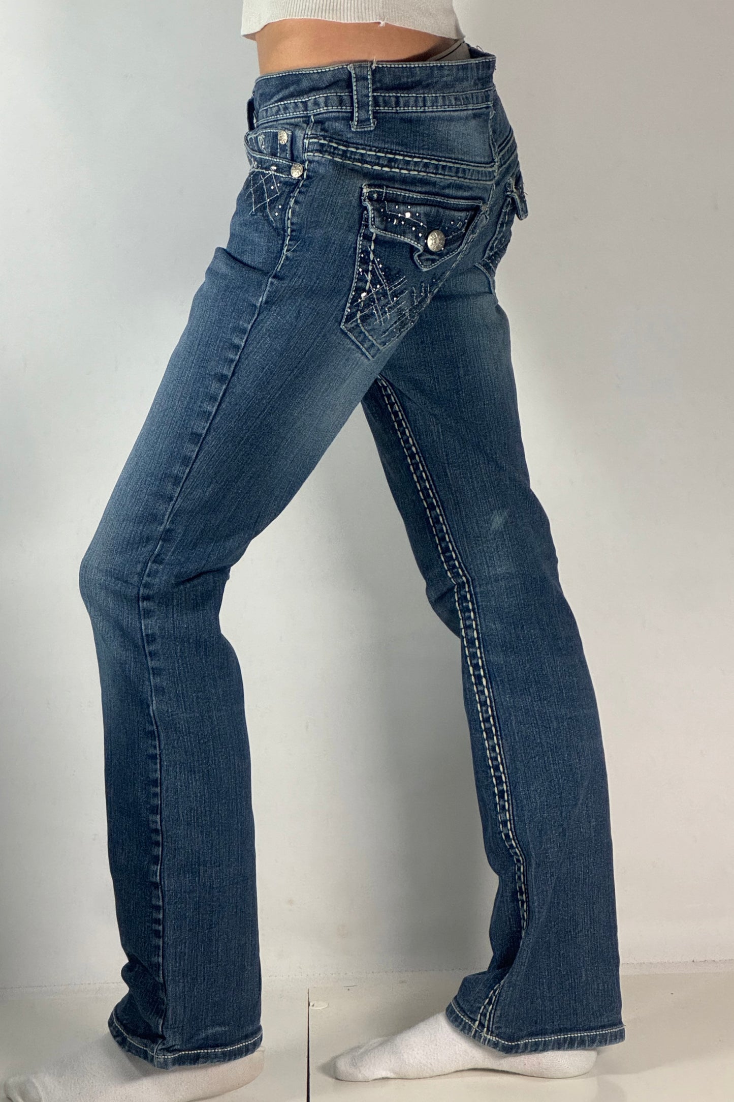 Lågmidjade jeans stl: S