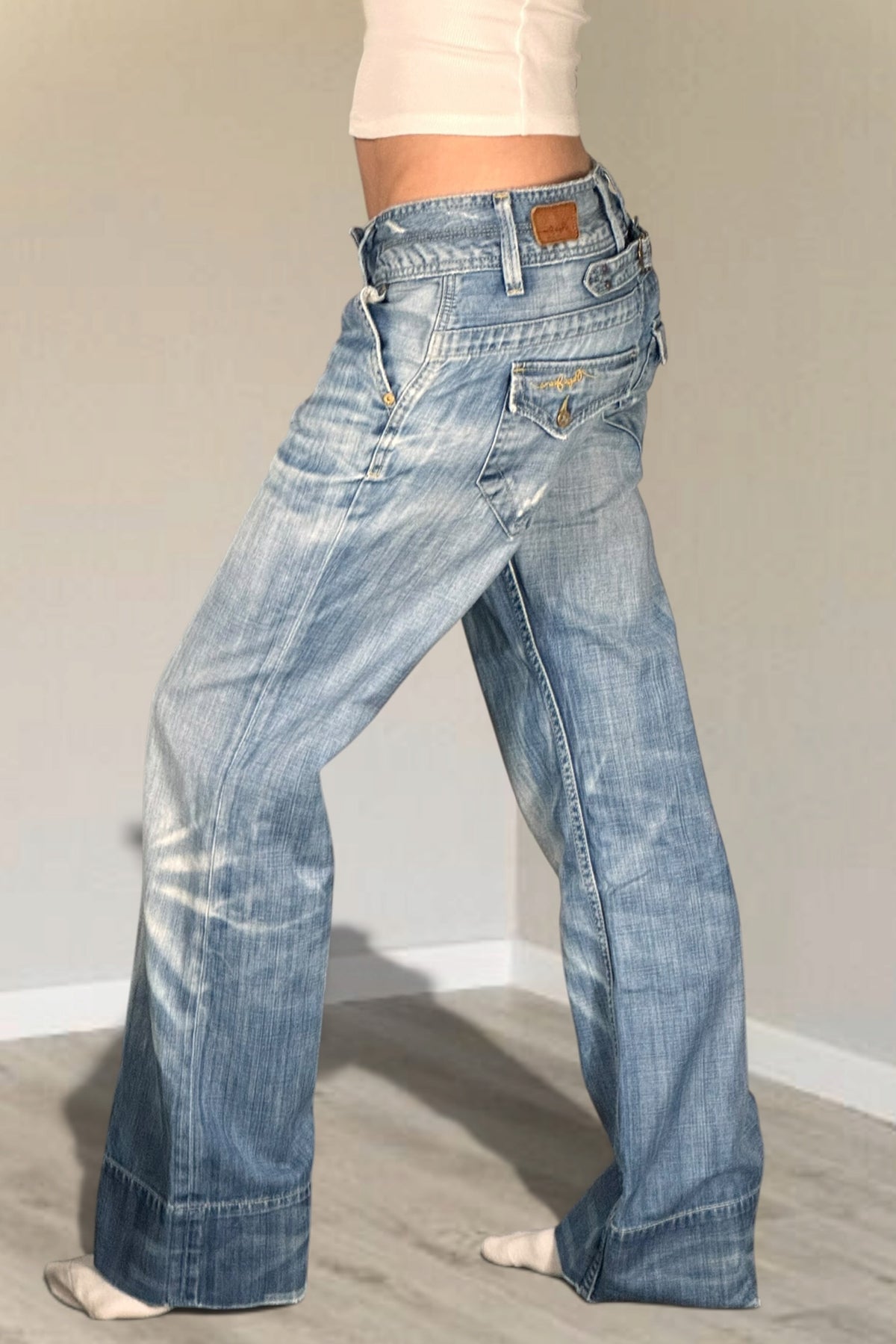Lågmidjade jeans stl: S