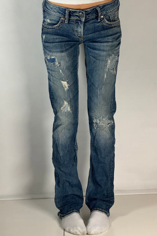 Lågmidjade jeans stl: S