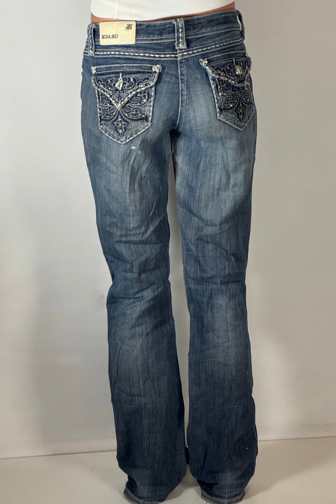 Lågmidjade jeans stl: S